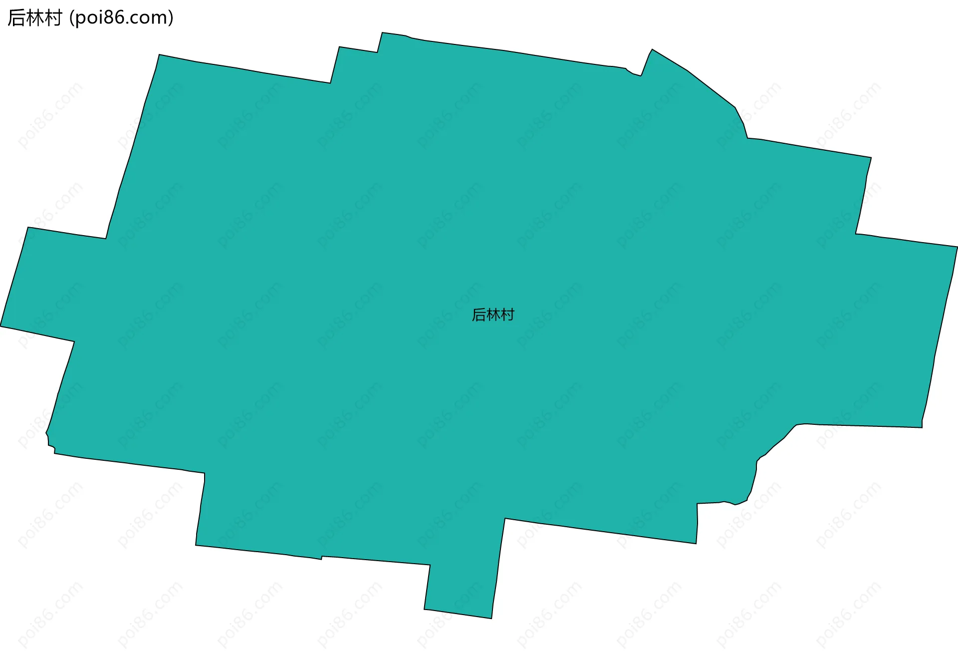 后林村边界地图