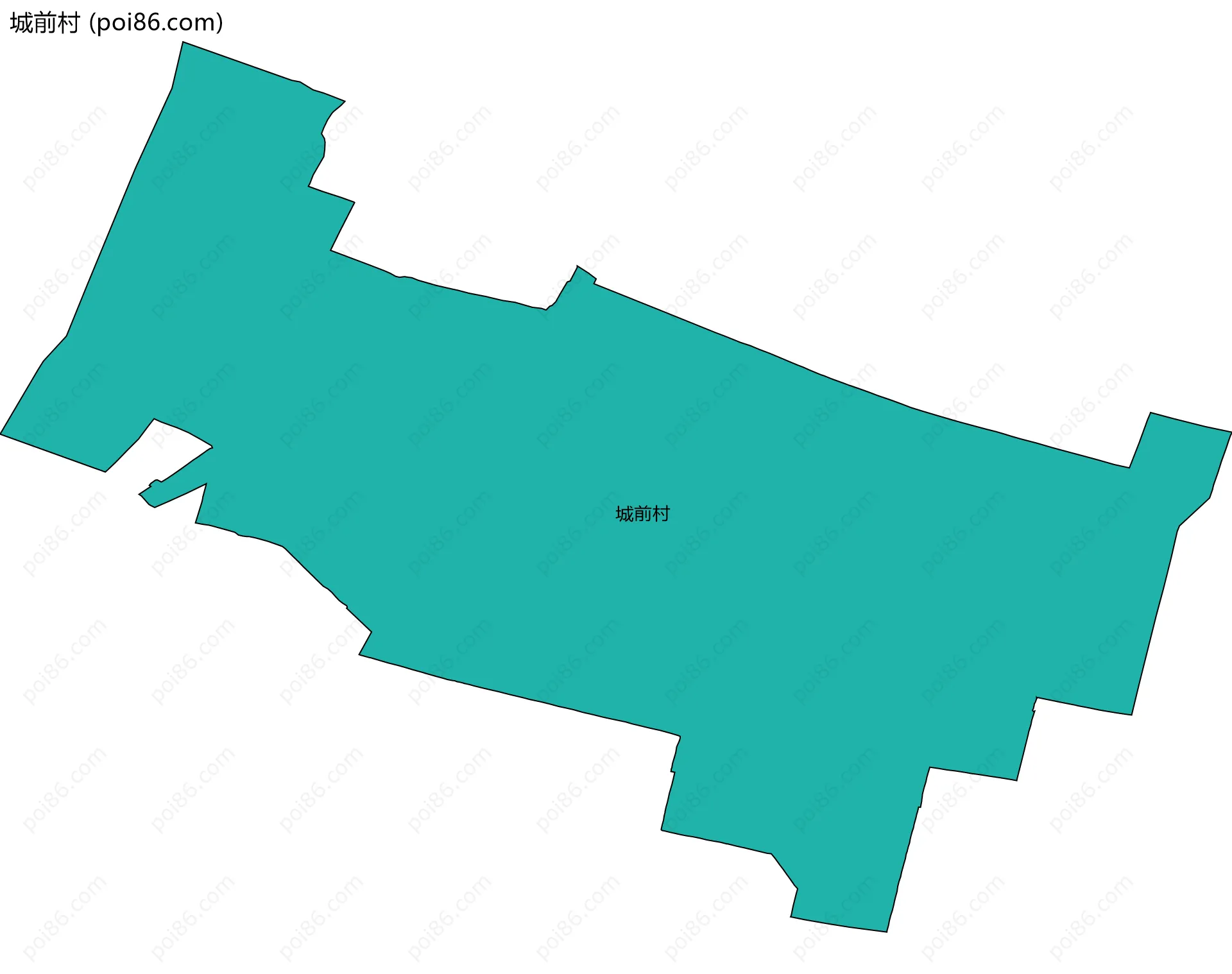 城前村边界地图
