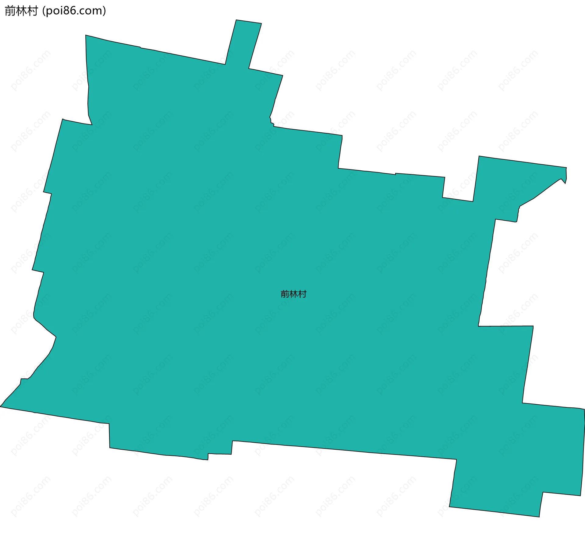 前林村边界地图