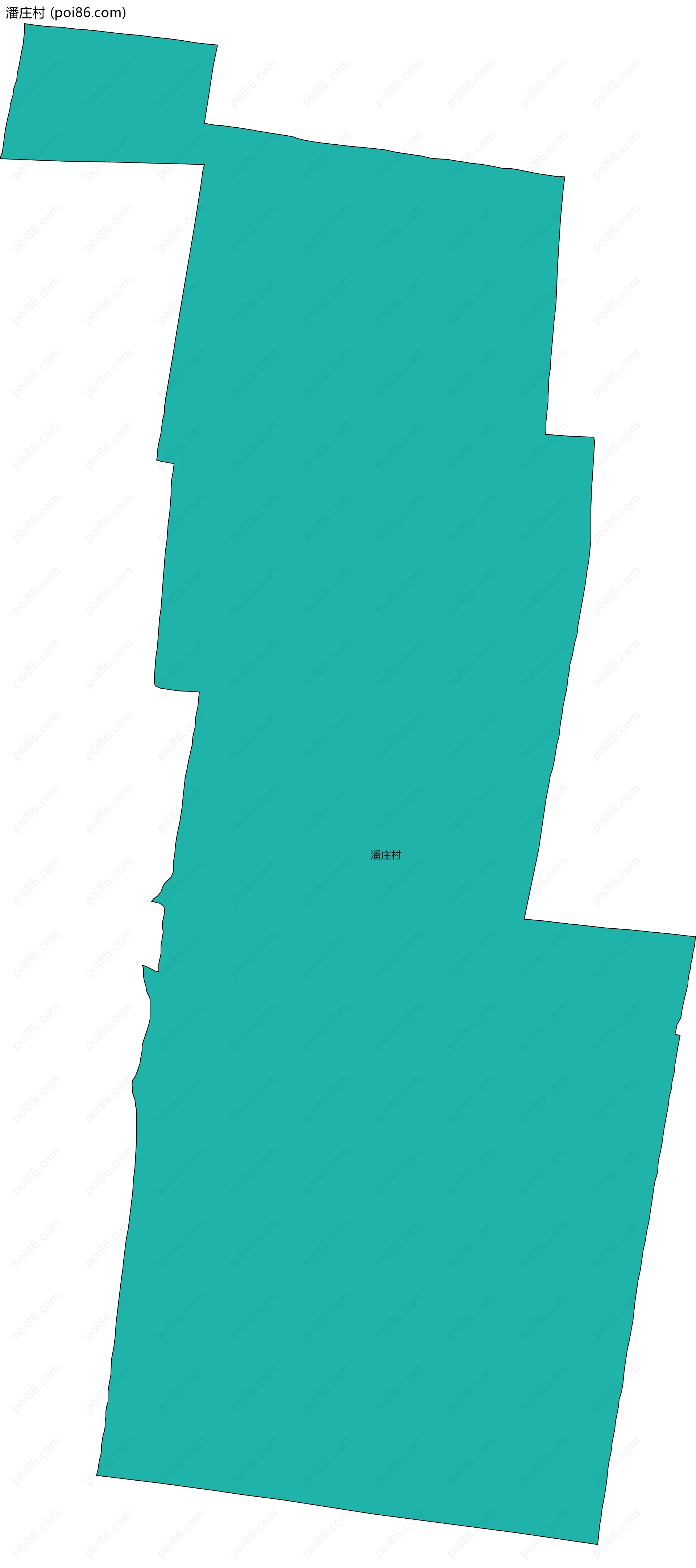 潘庄村边界地图