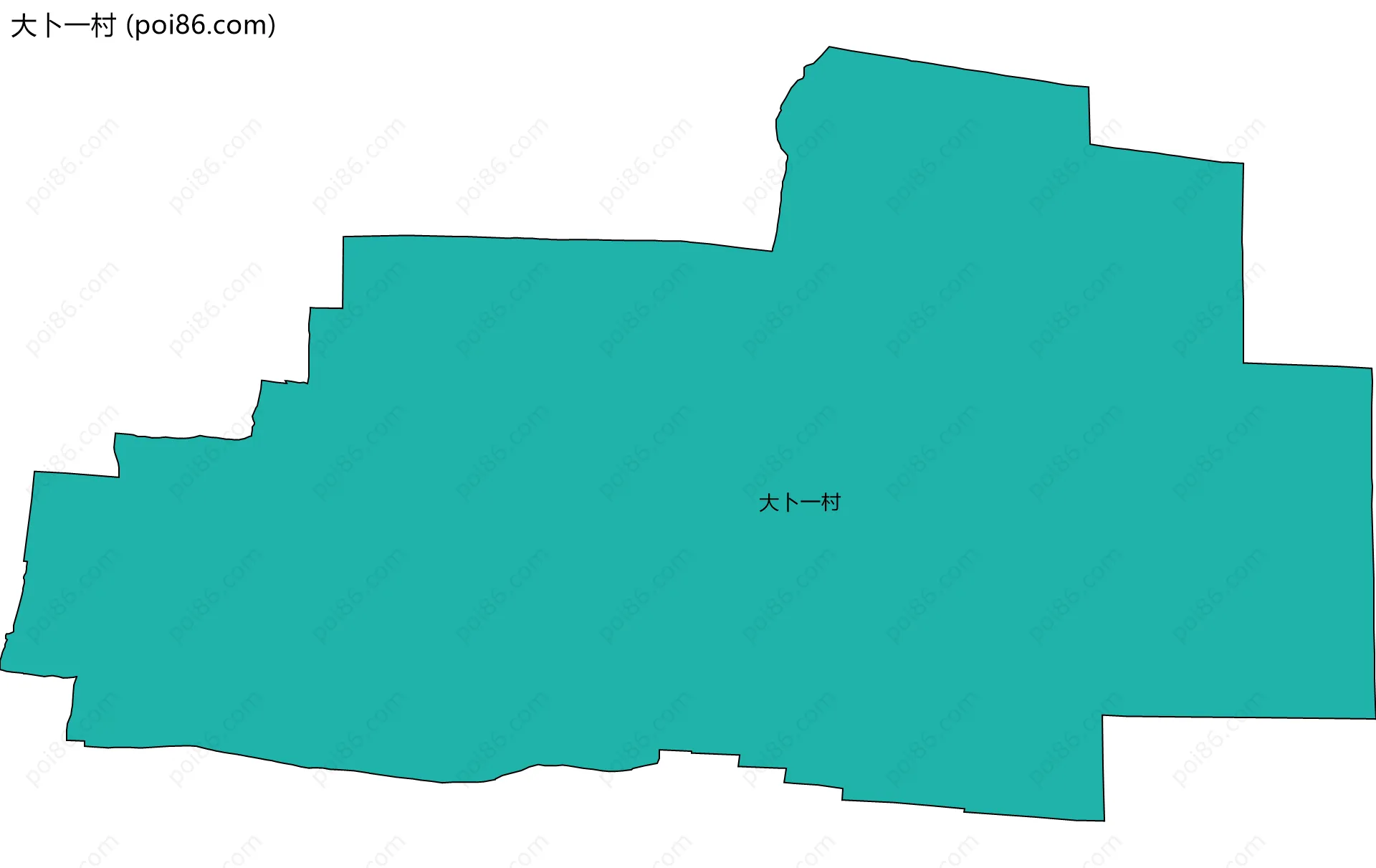 大卜一村边界地图