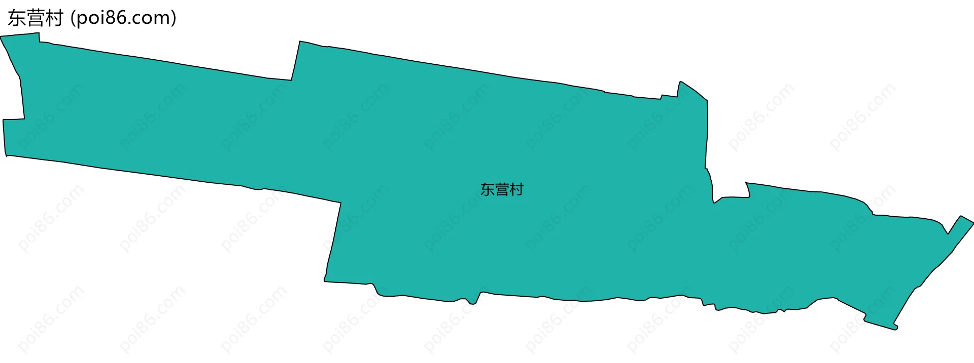 东营村边界地图