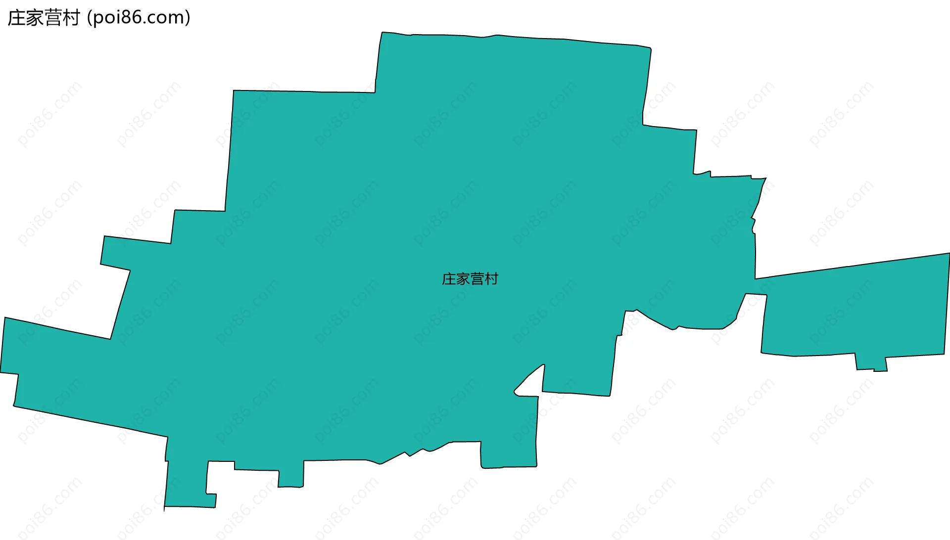 庄家营村边界地图