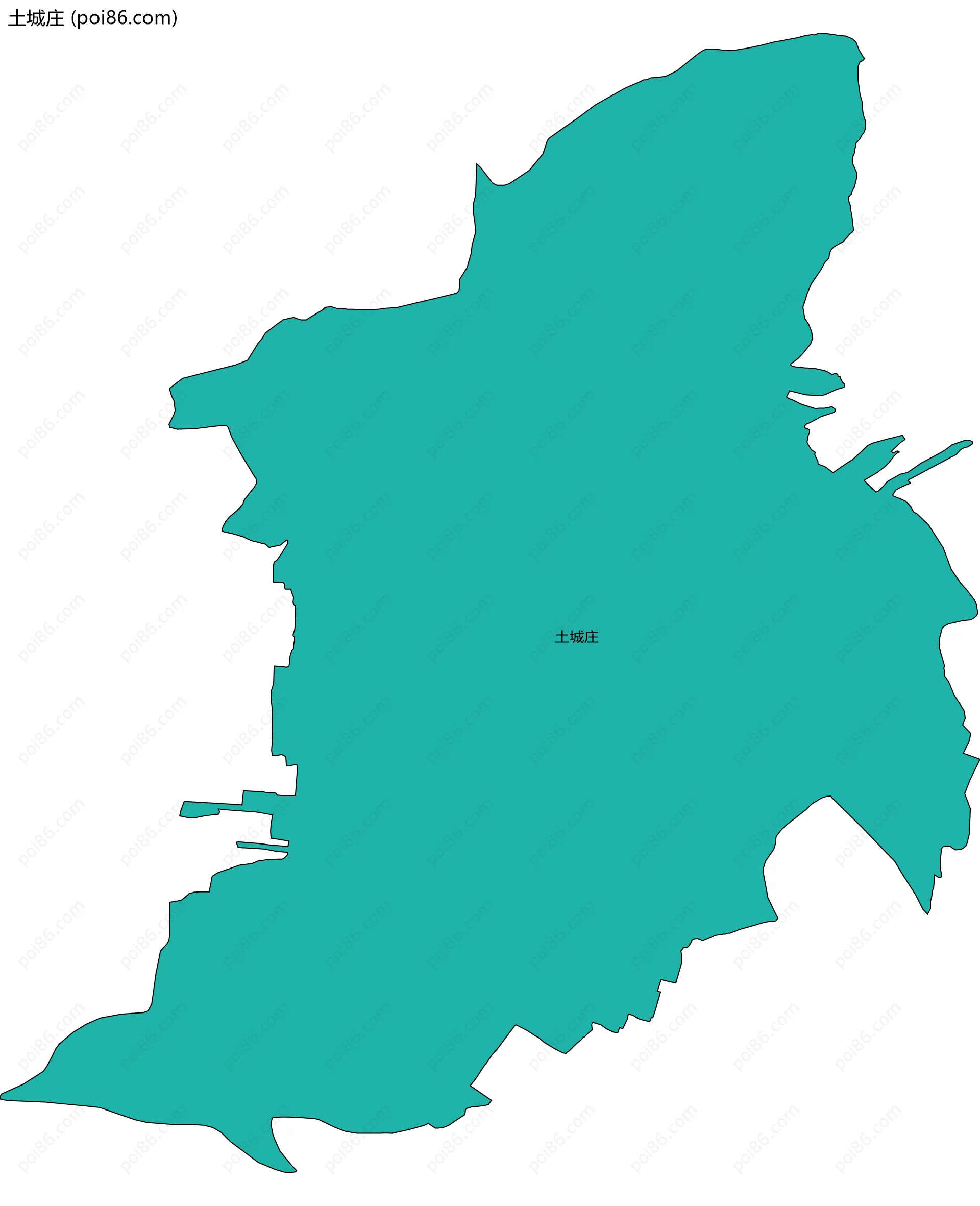 土城庄边界地图