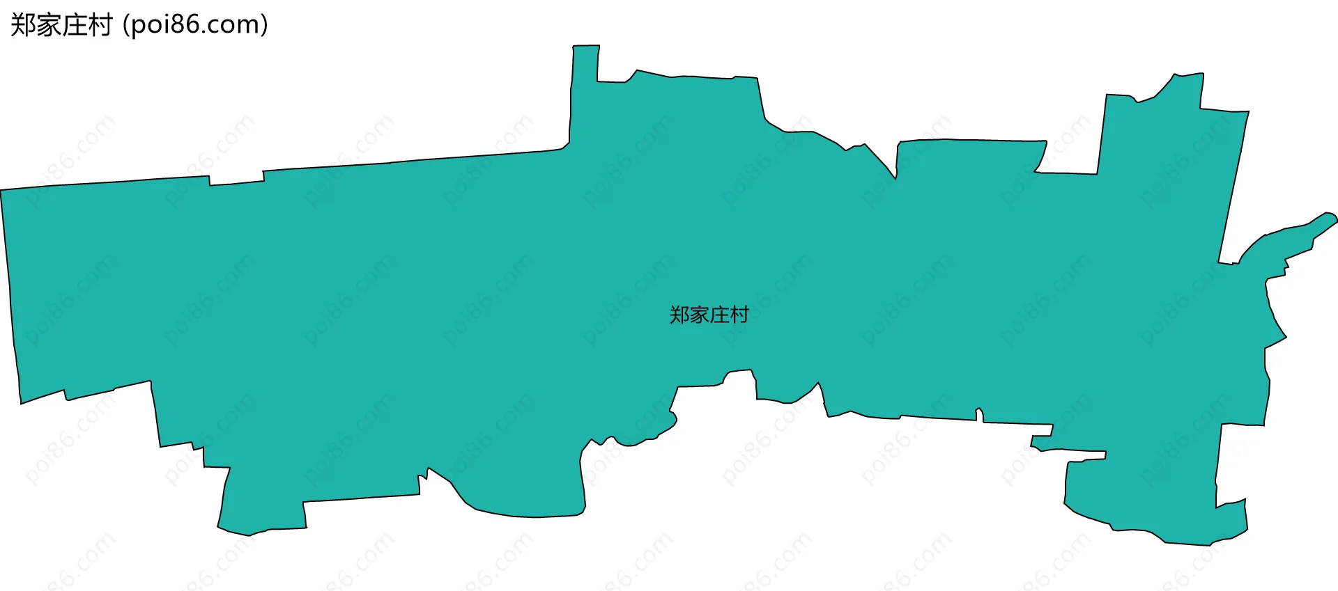郑家庄村边界地图