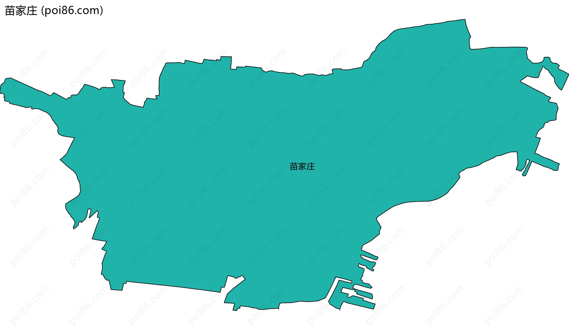 苗家庄边界地图
