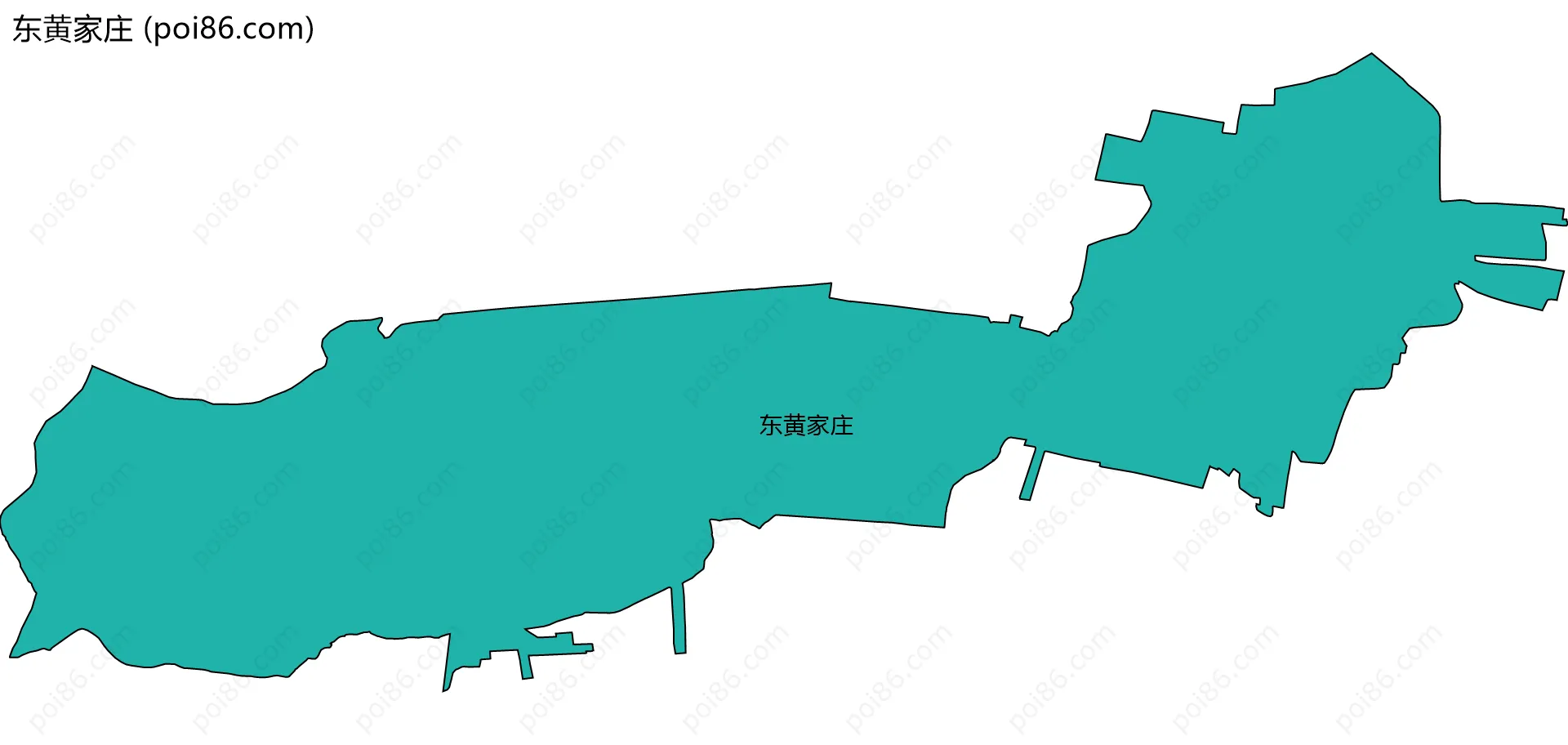 东黄家庄边界地图