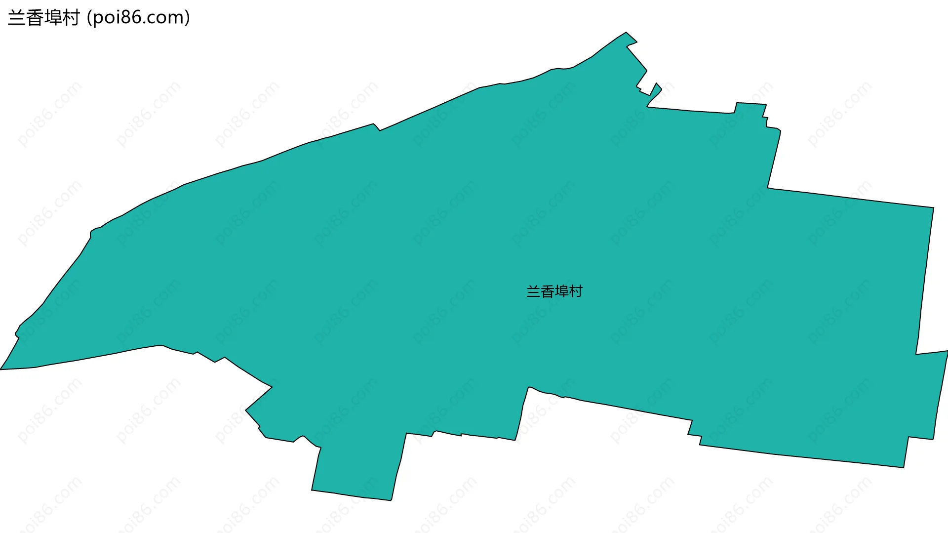 兰香埠村边界地图