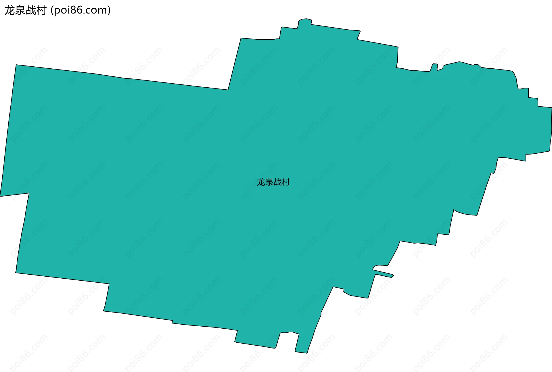 龙泉战村边界地图