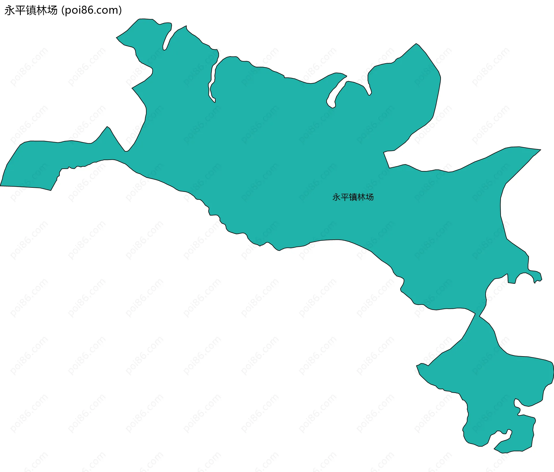 永平镇林场边界地图