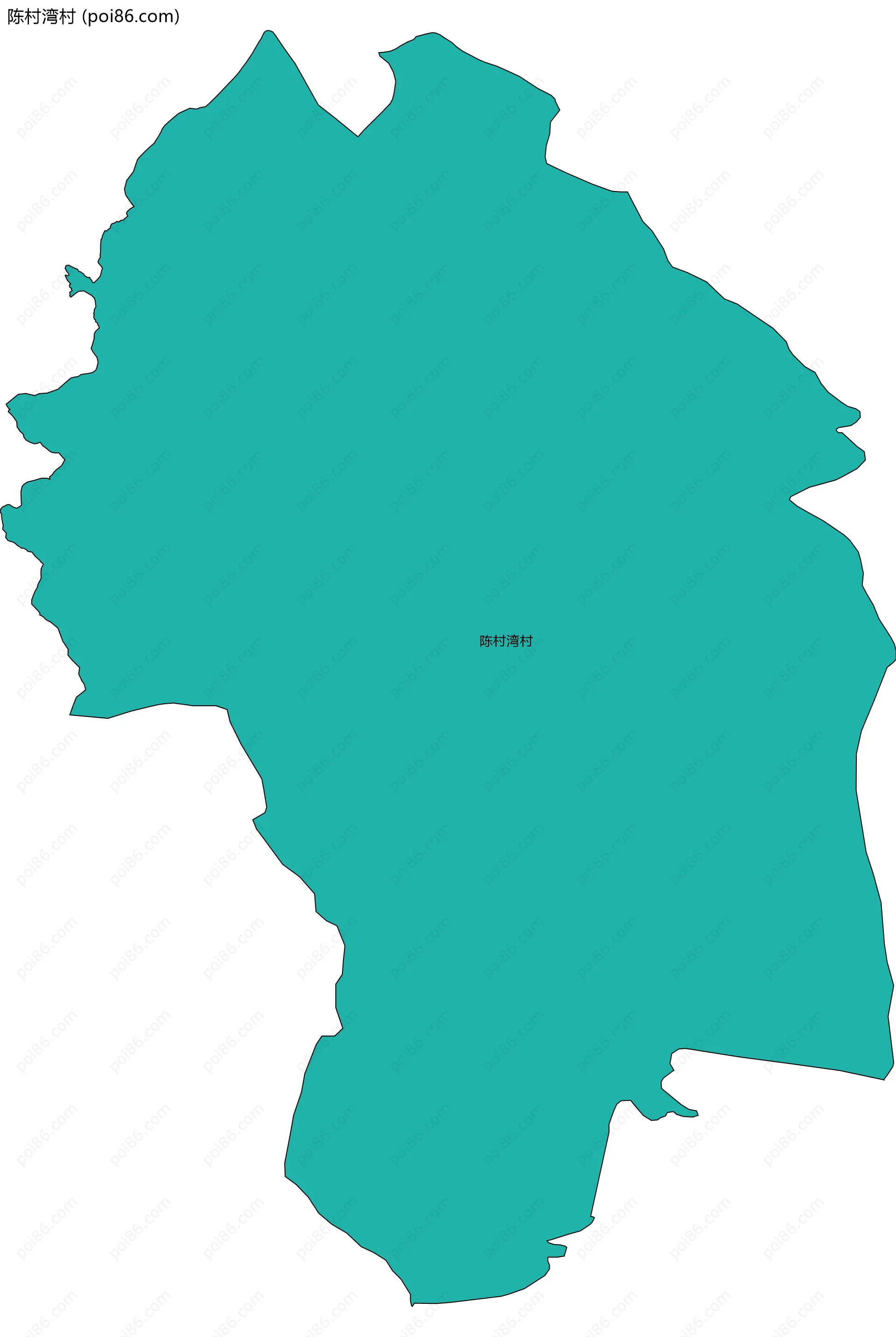 陈村湾村边界地图