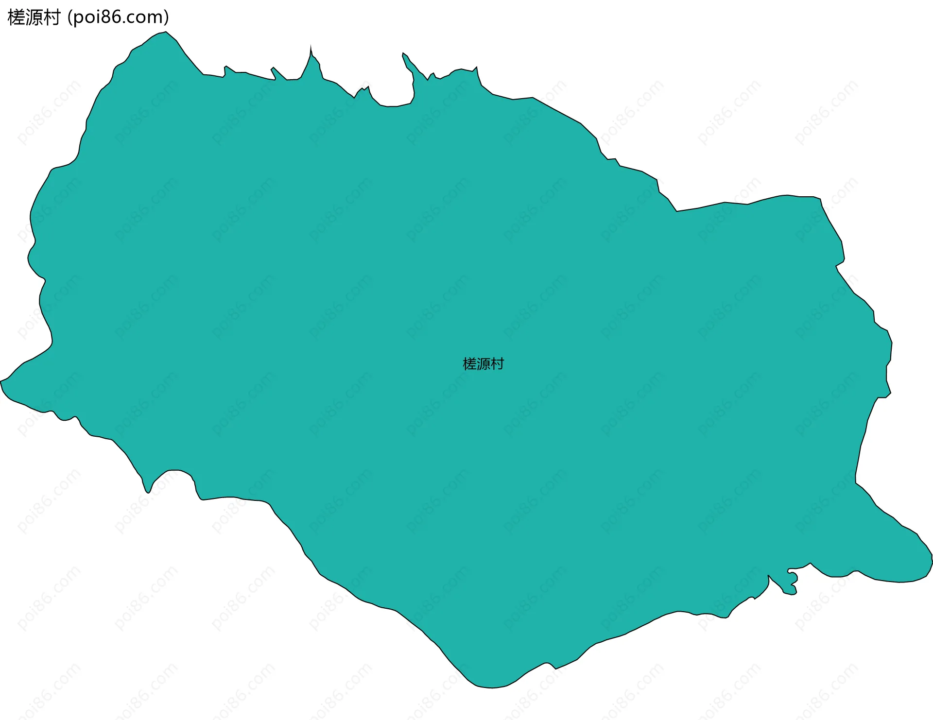 槎源村边界地图