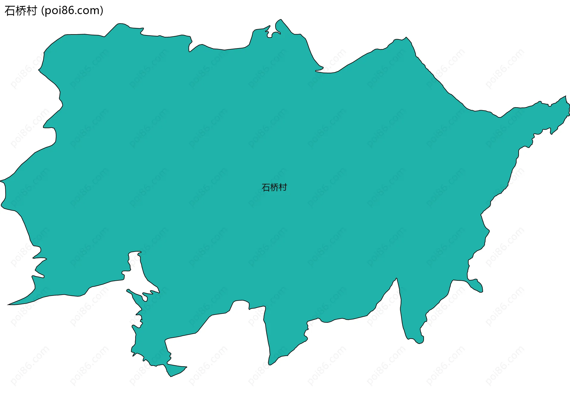 石桥村边界地图