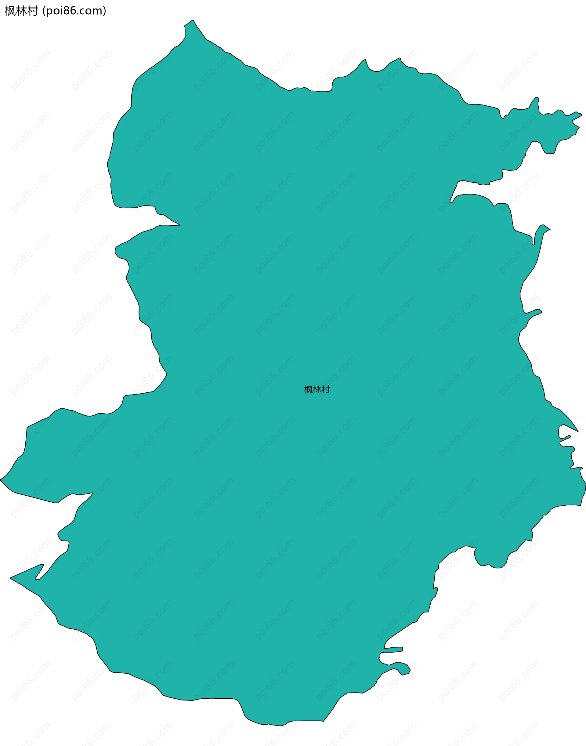 枫林村边界地图