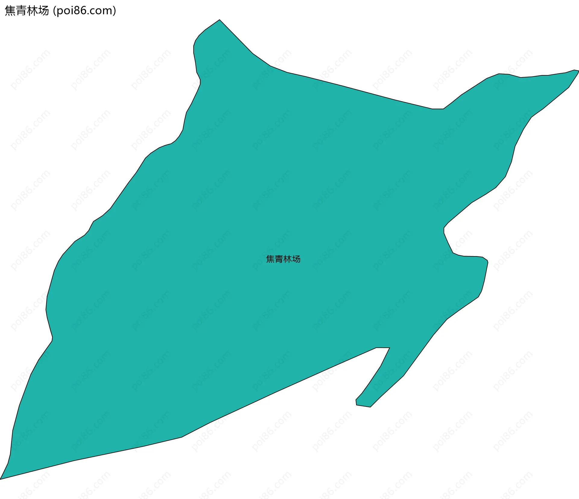 焦青林场边界地图