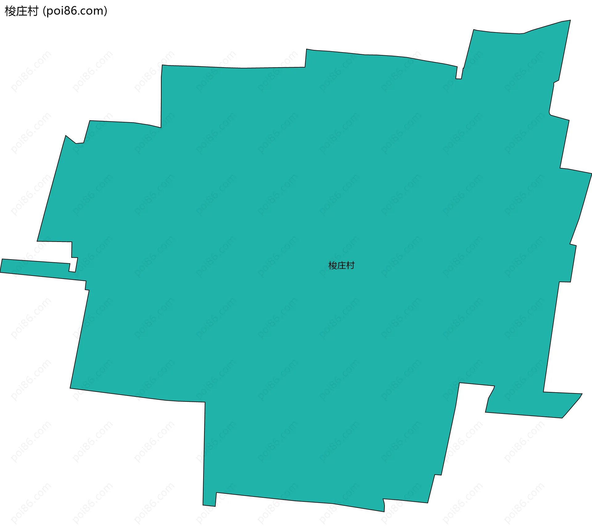 梭庄村边界地图
