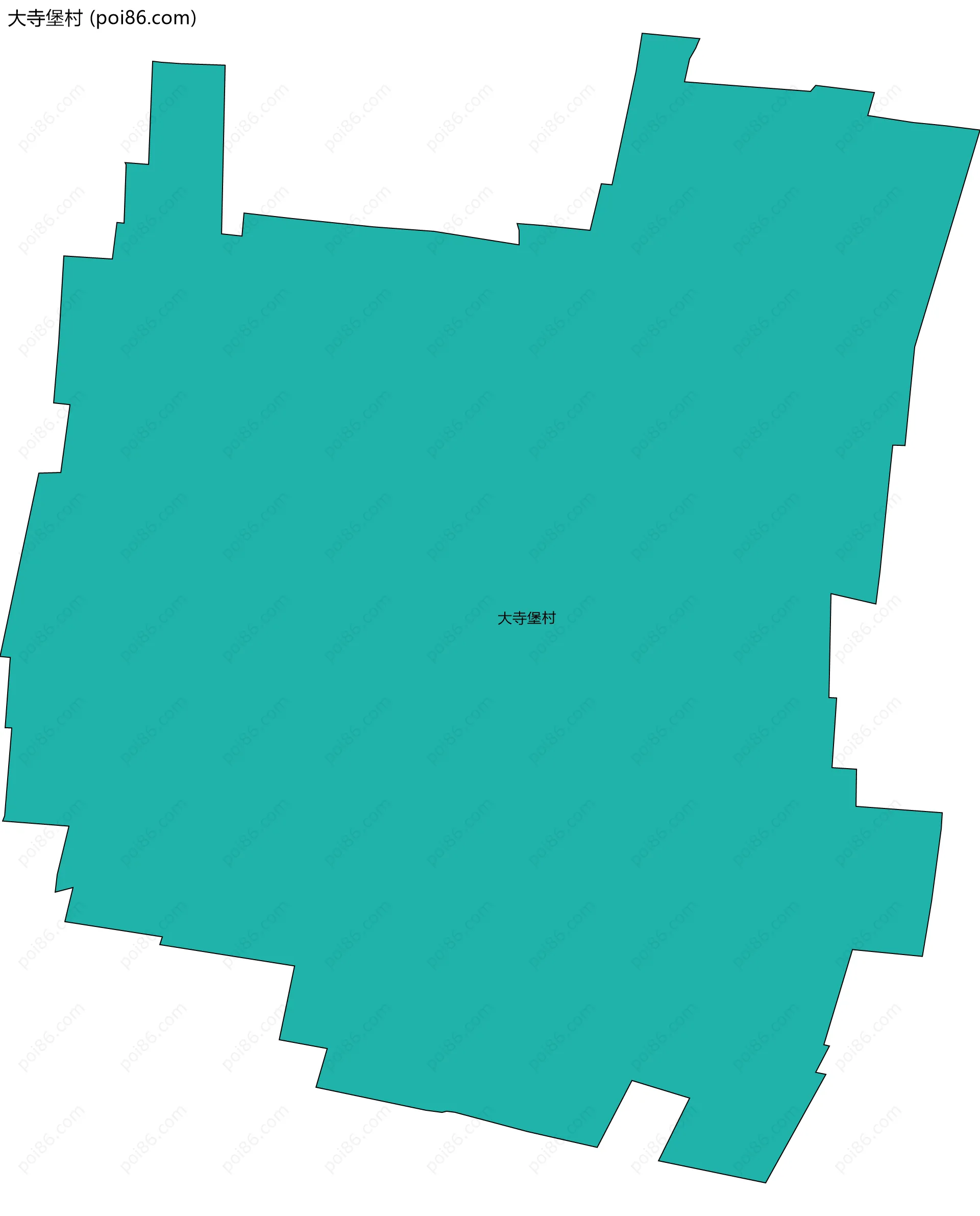 大寺堡村边界地图