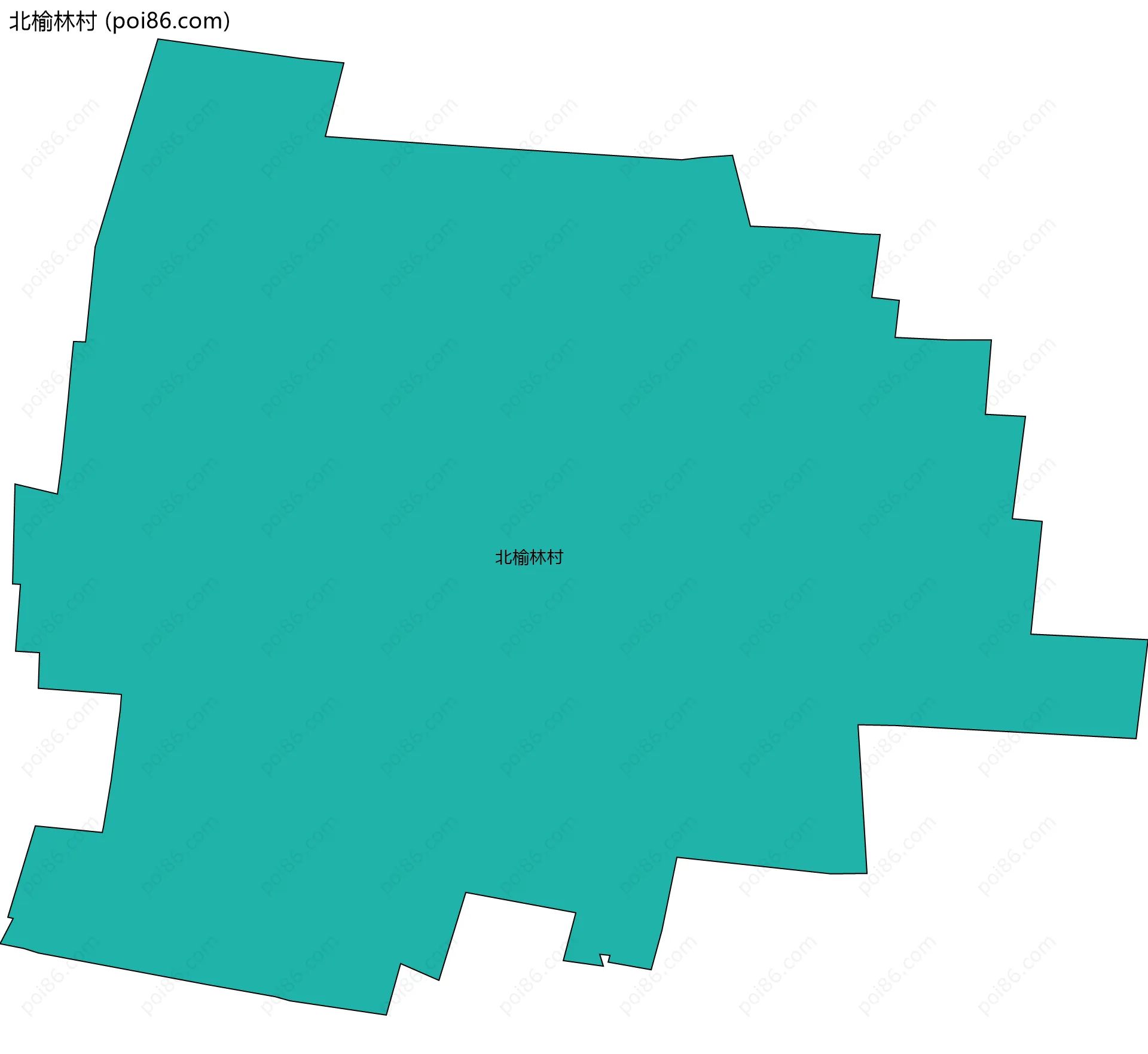北榆林村边界地图