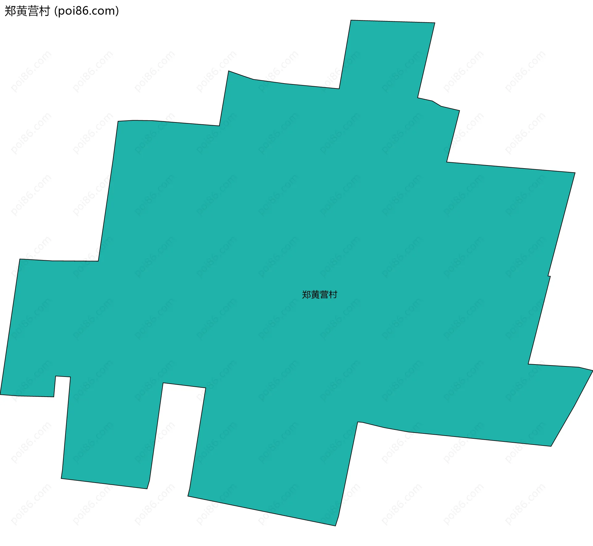 郑黄营村边界地图