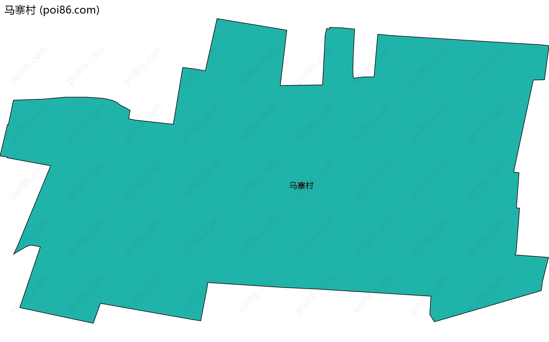 马寨村边界地图