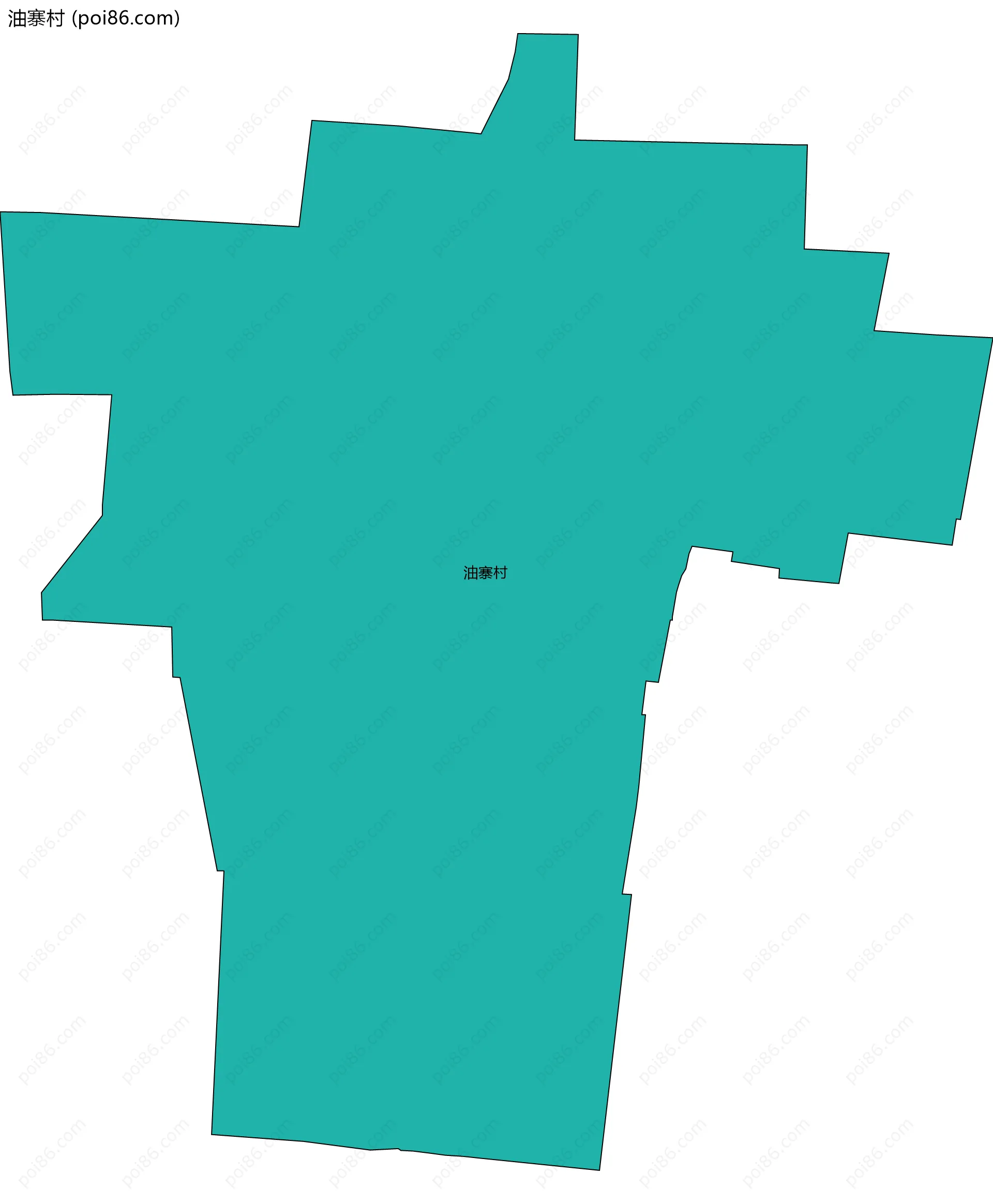 油寨村边界地图