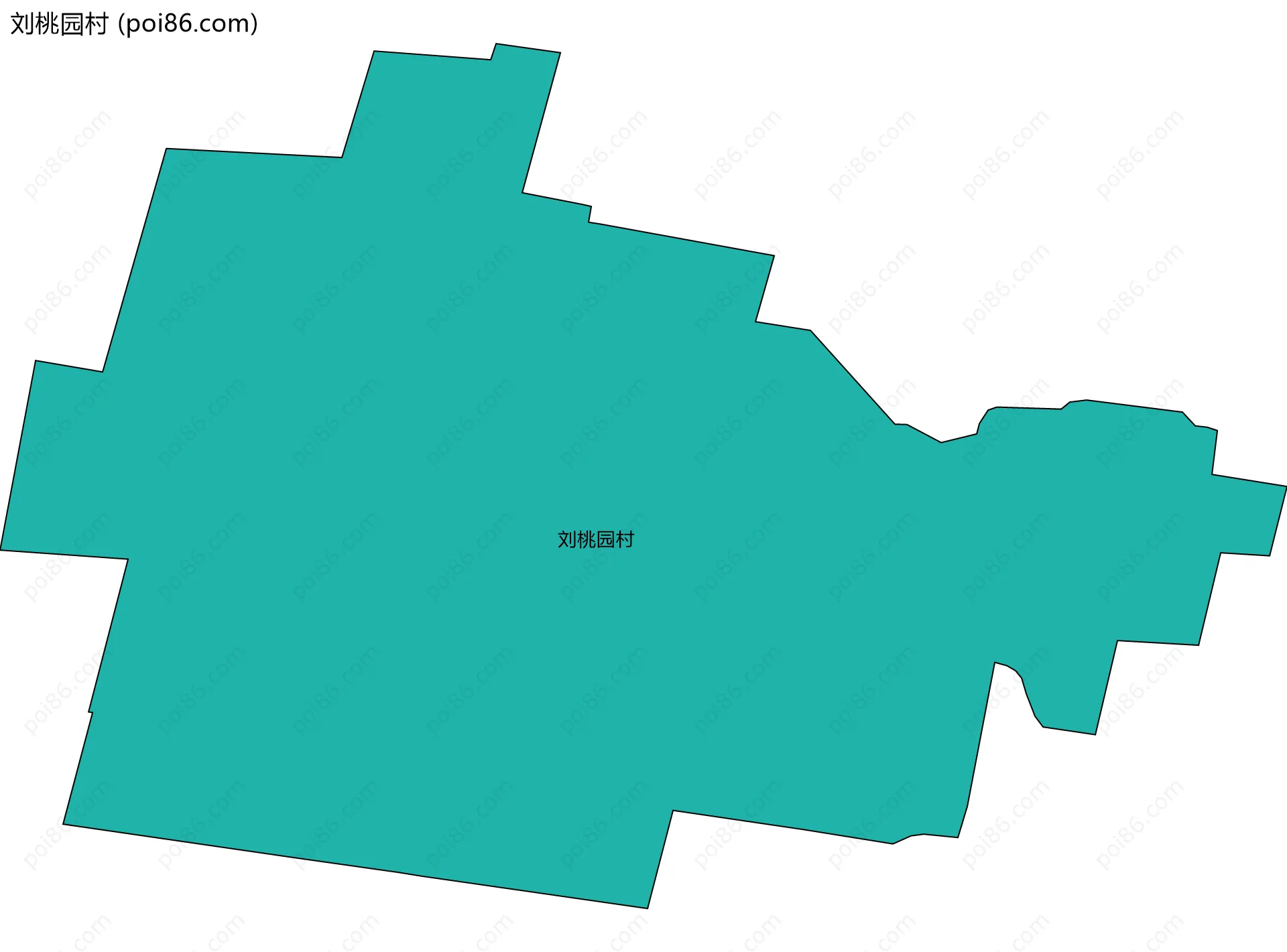 刘桃园村边界地图
