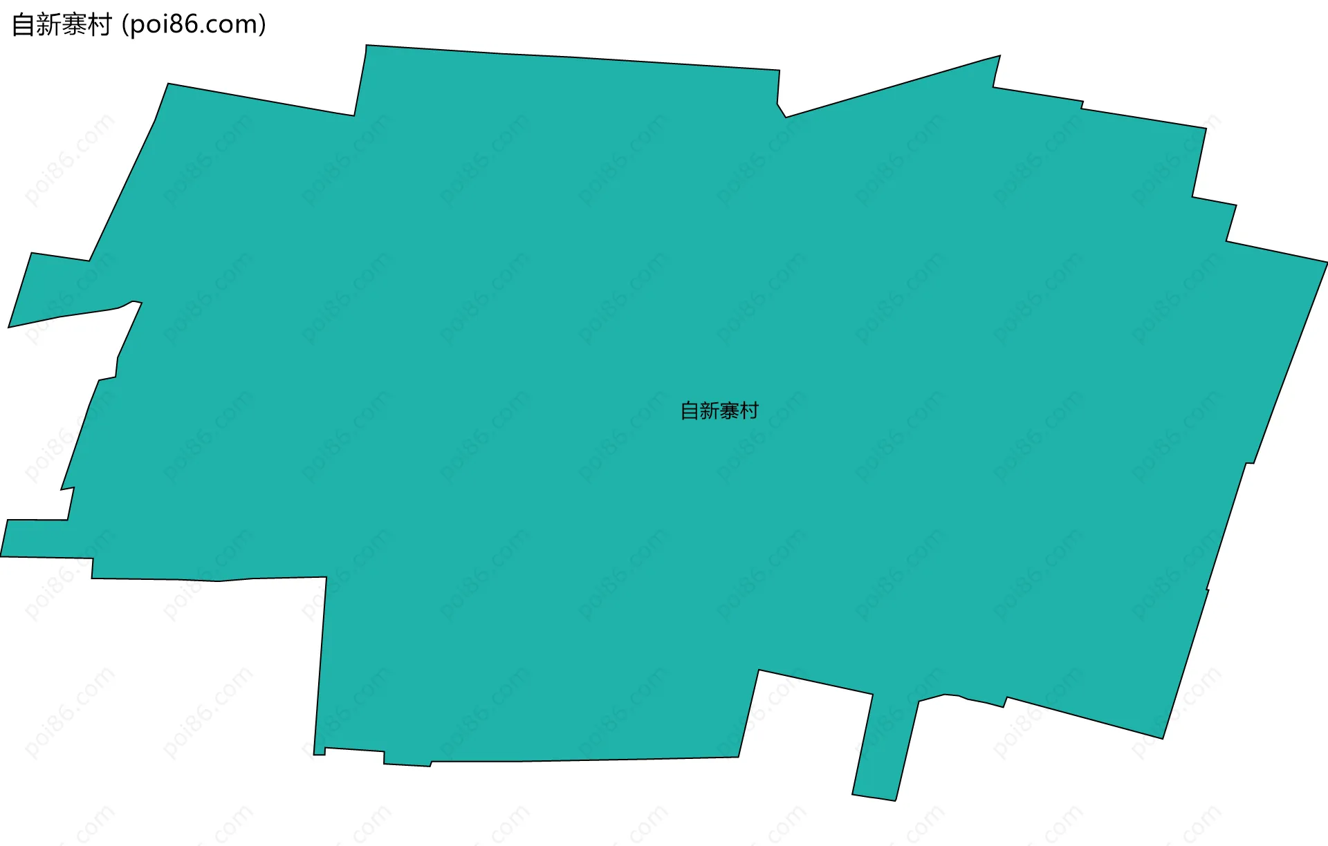 自新寨村边界地图