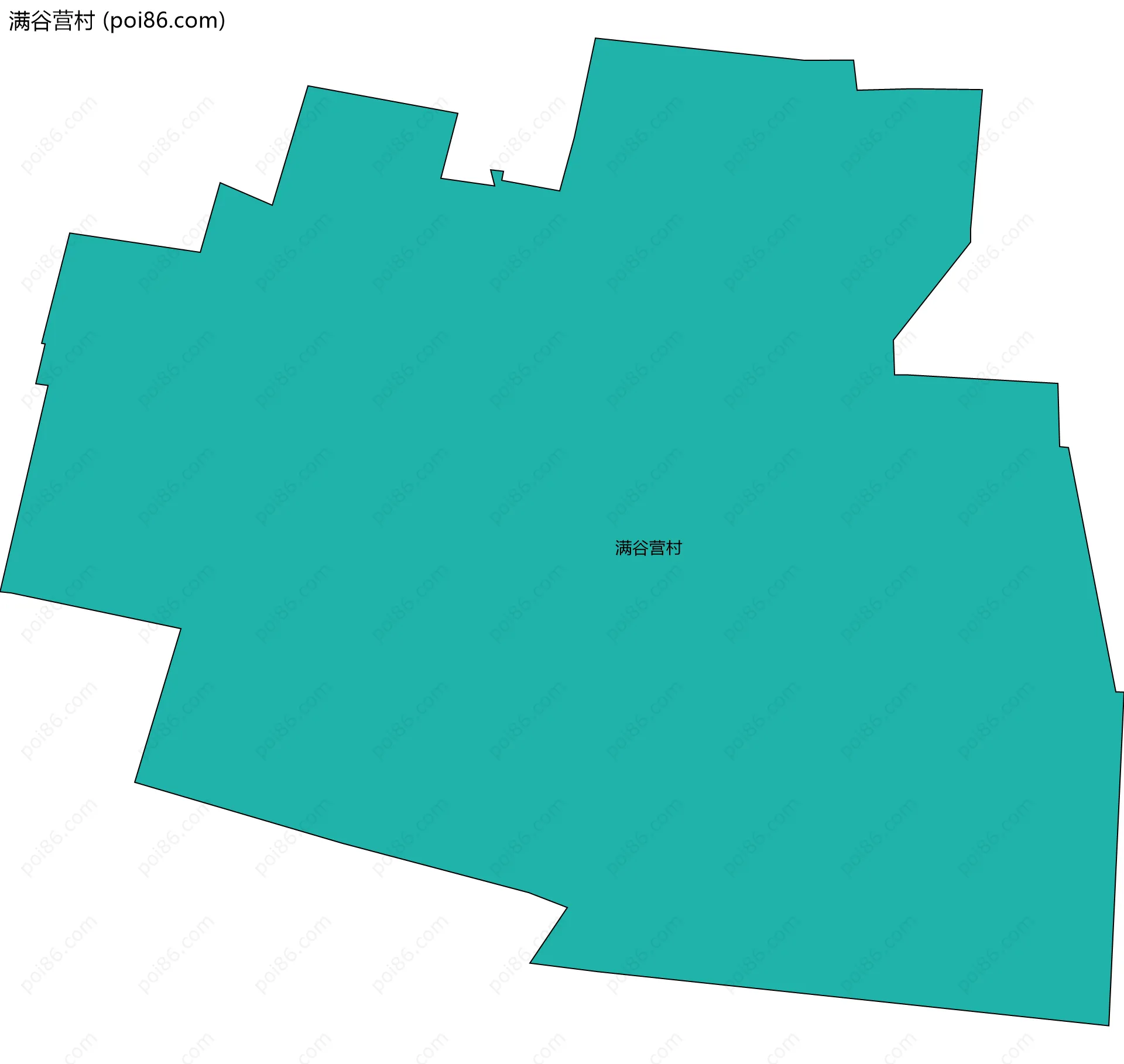 满谷营村边界地图