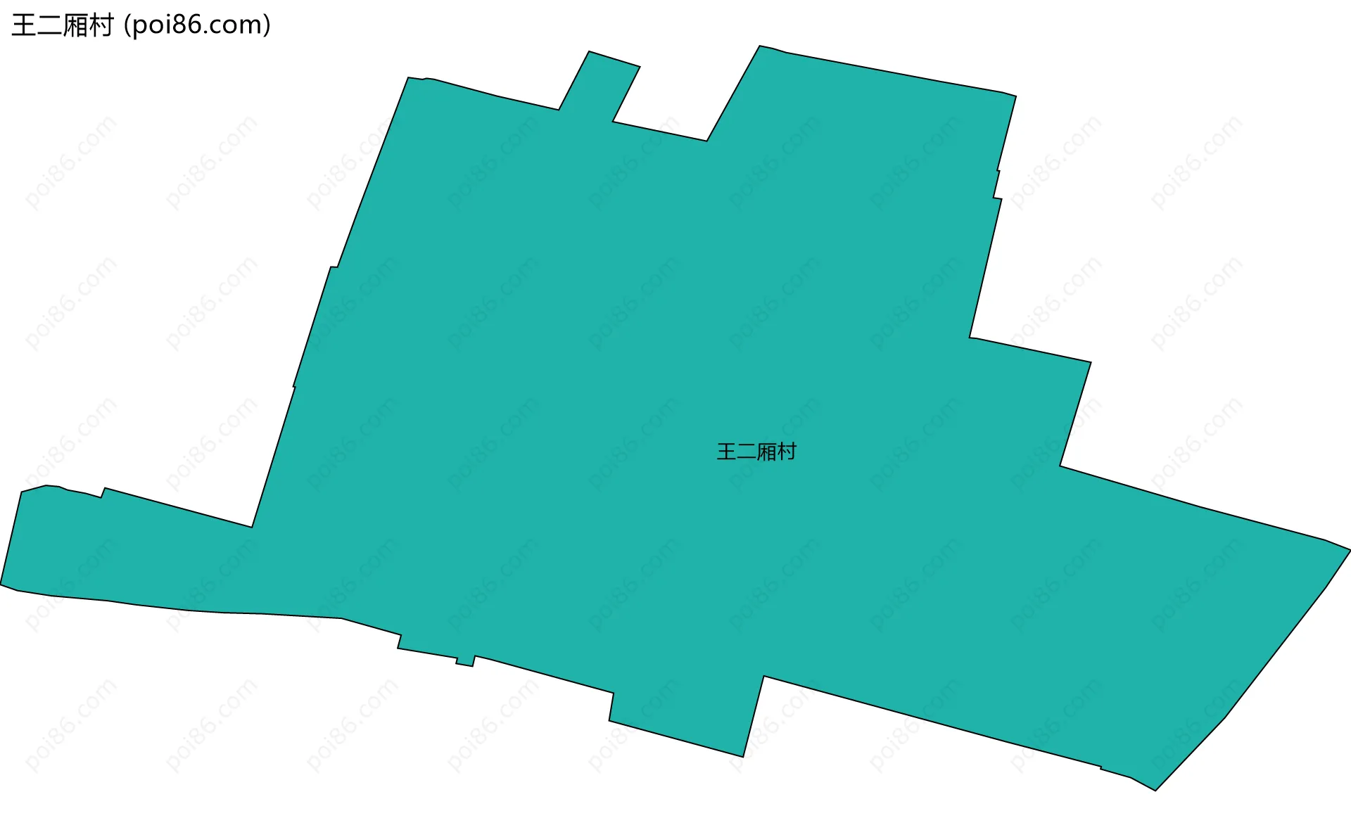 王二厢村边界地图
