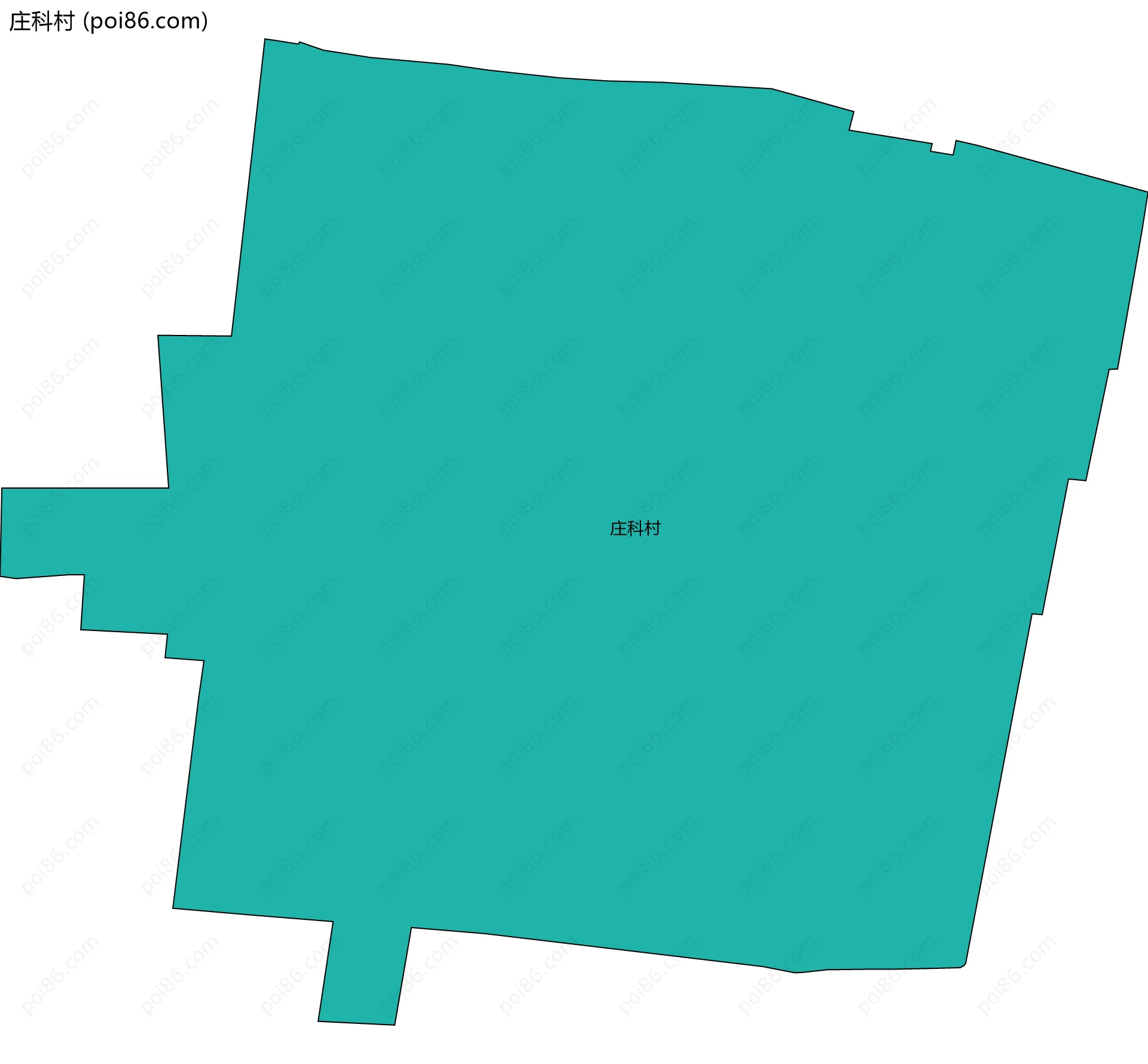 庄科村边界地图