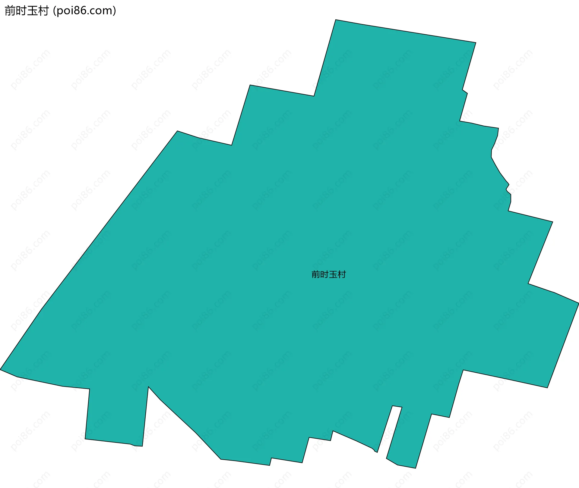 前时玉村边界地图