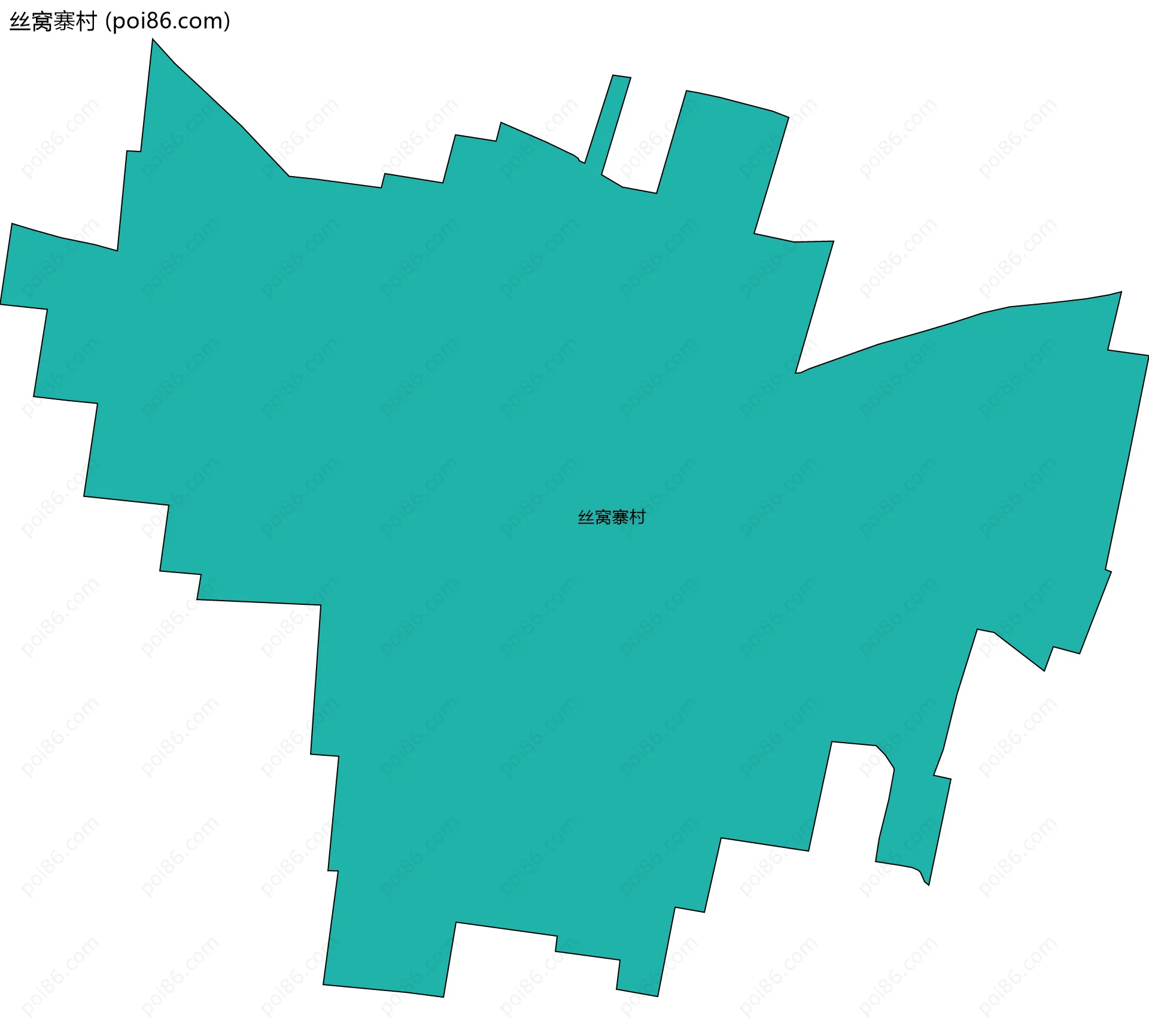 丝窝寨村边界地图