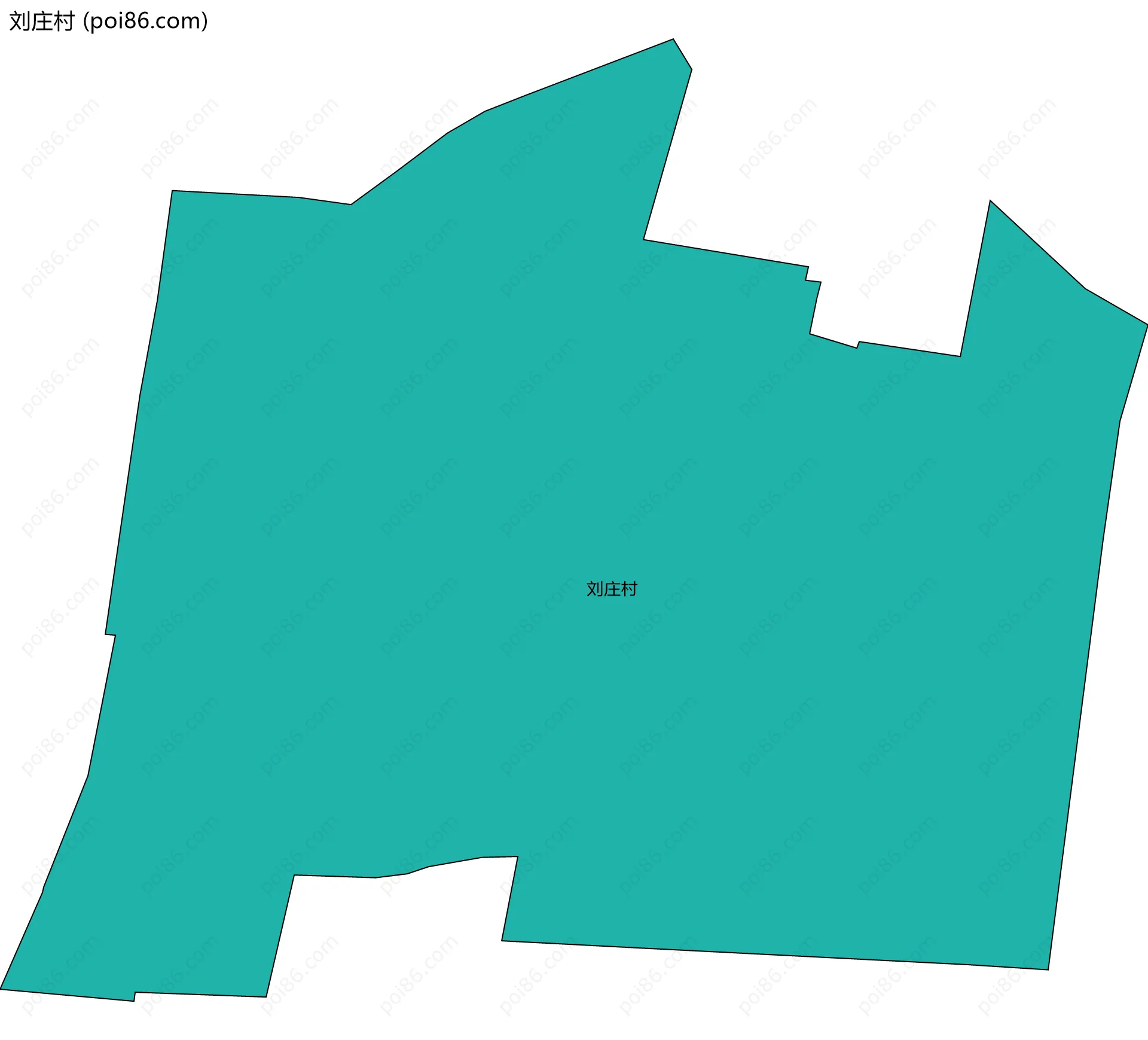 刘庄村边界地图