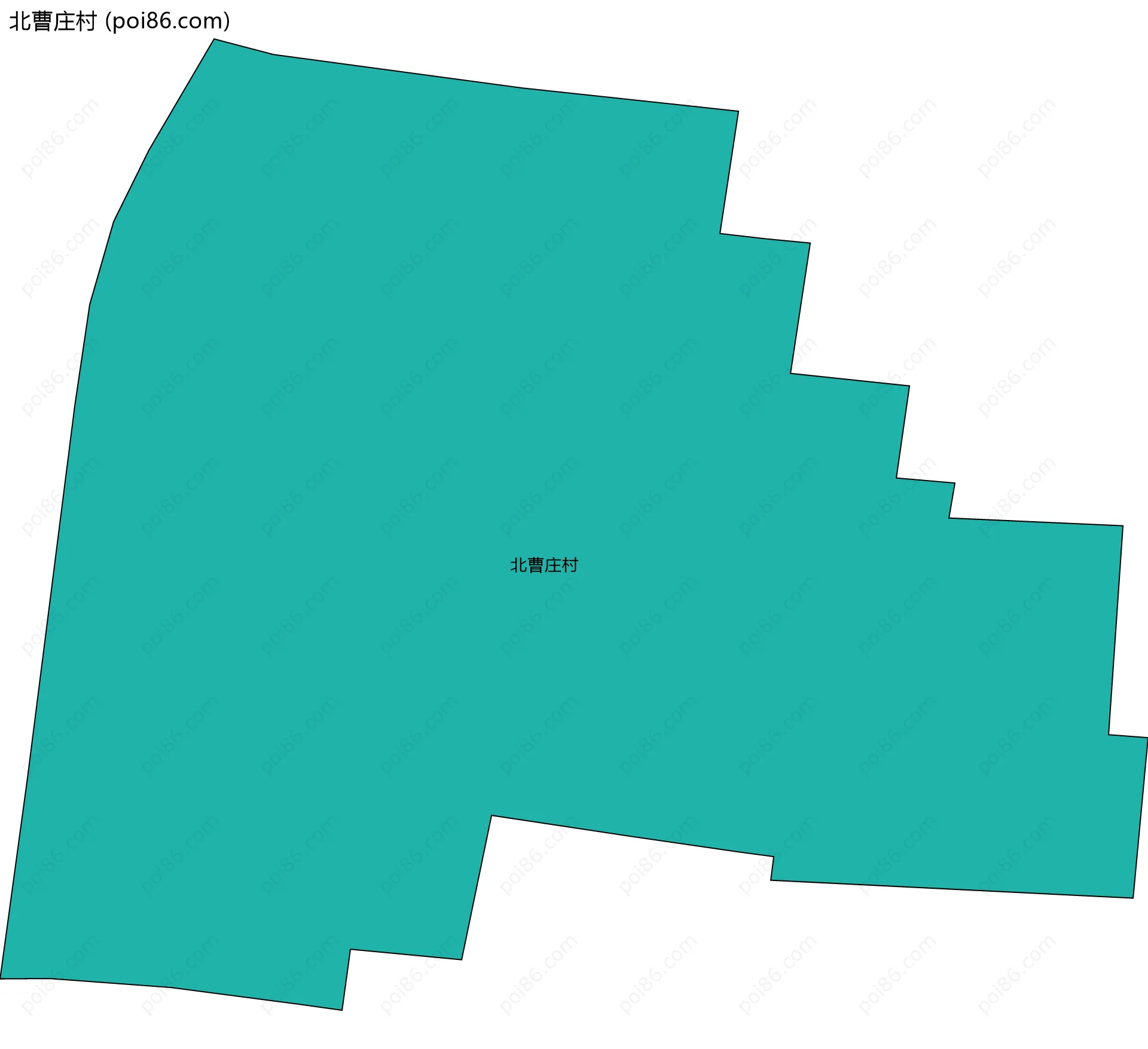 北曹庄村边界地图