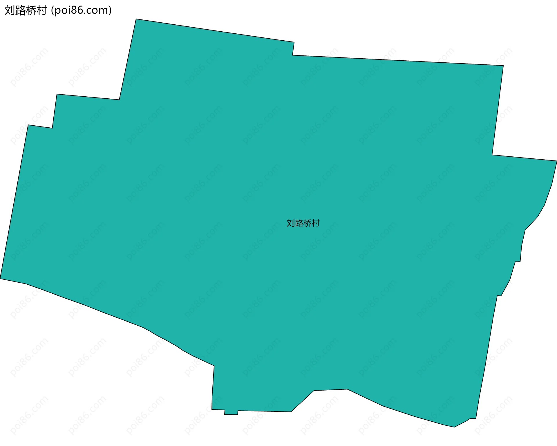刘路桥村边界地图