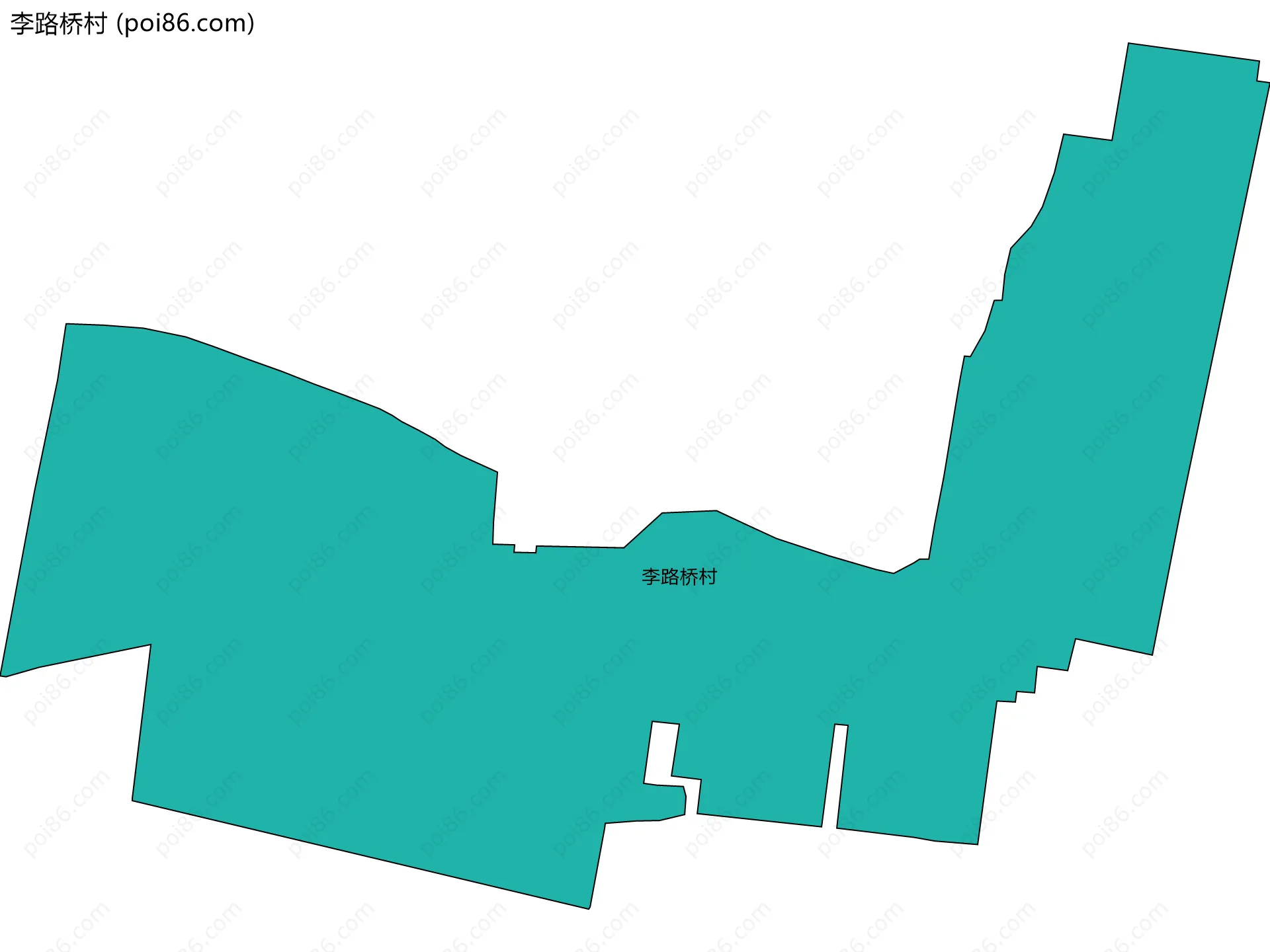 李路桥村边界地图