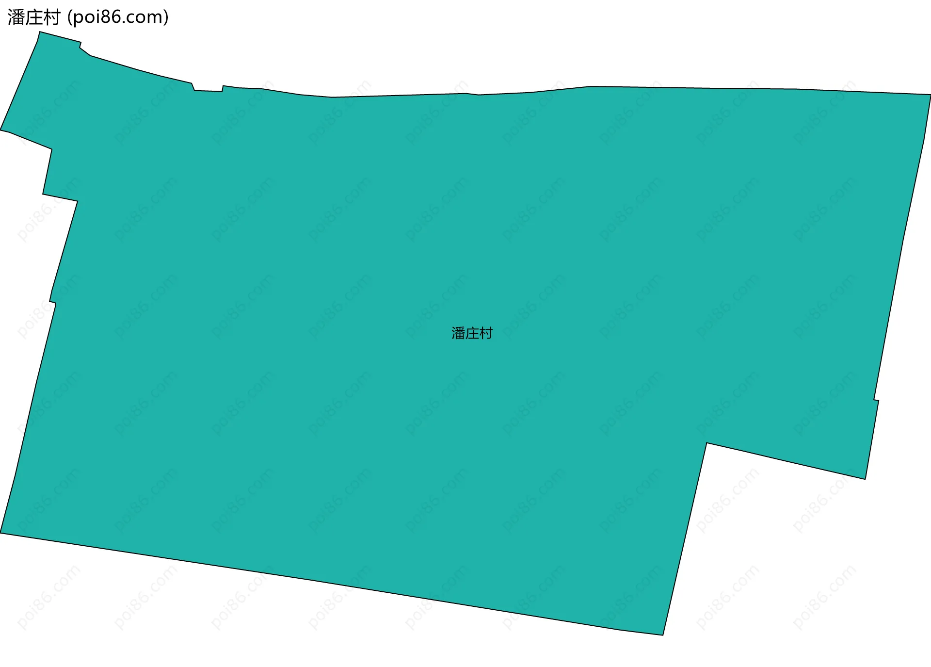 潘庄村边界地图