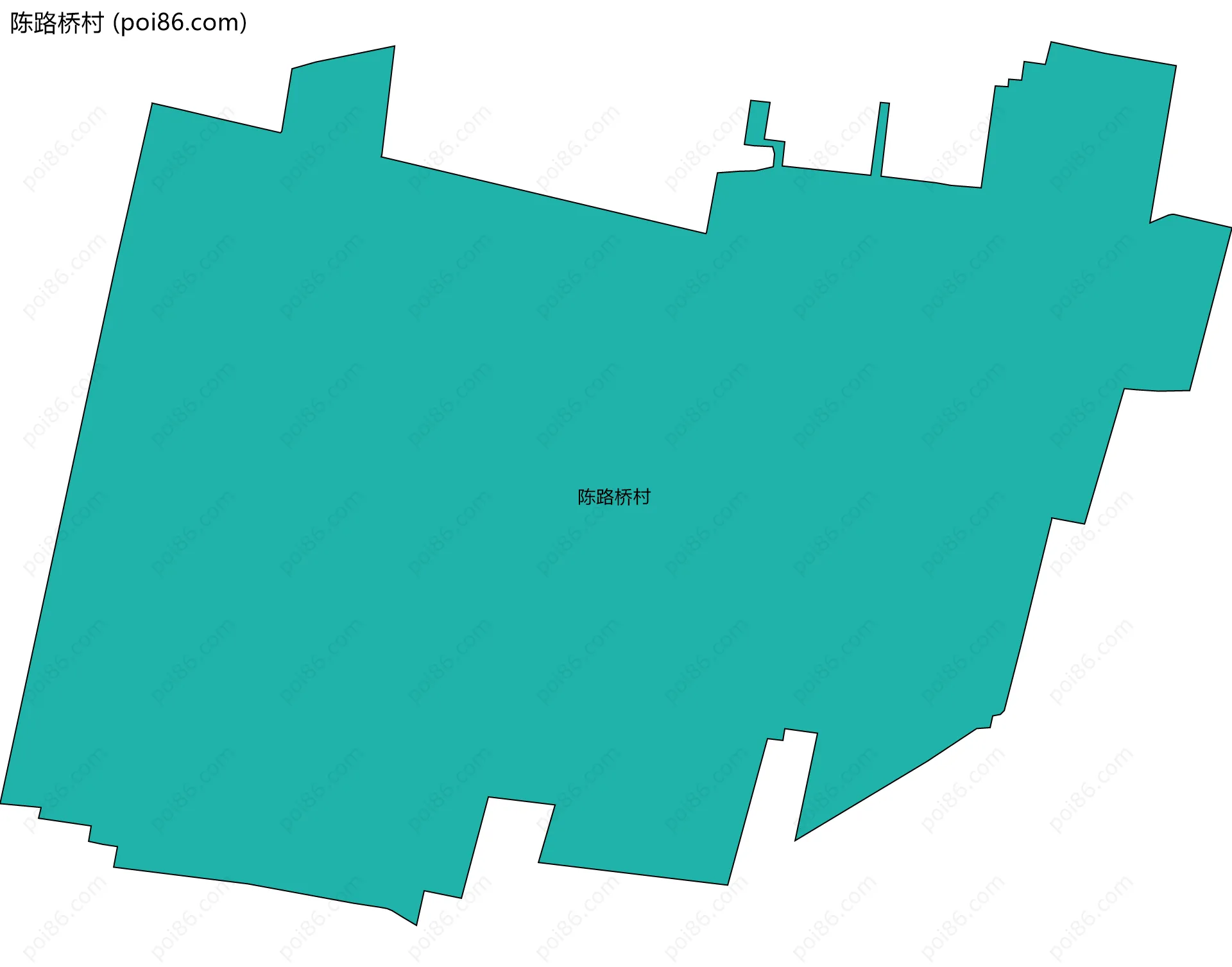 陈路桥村边界地图