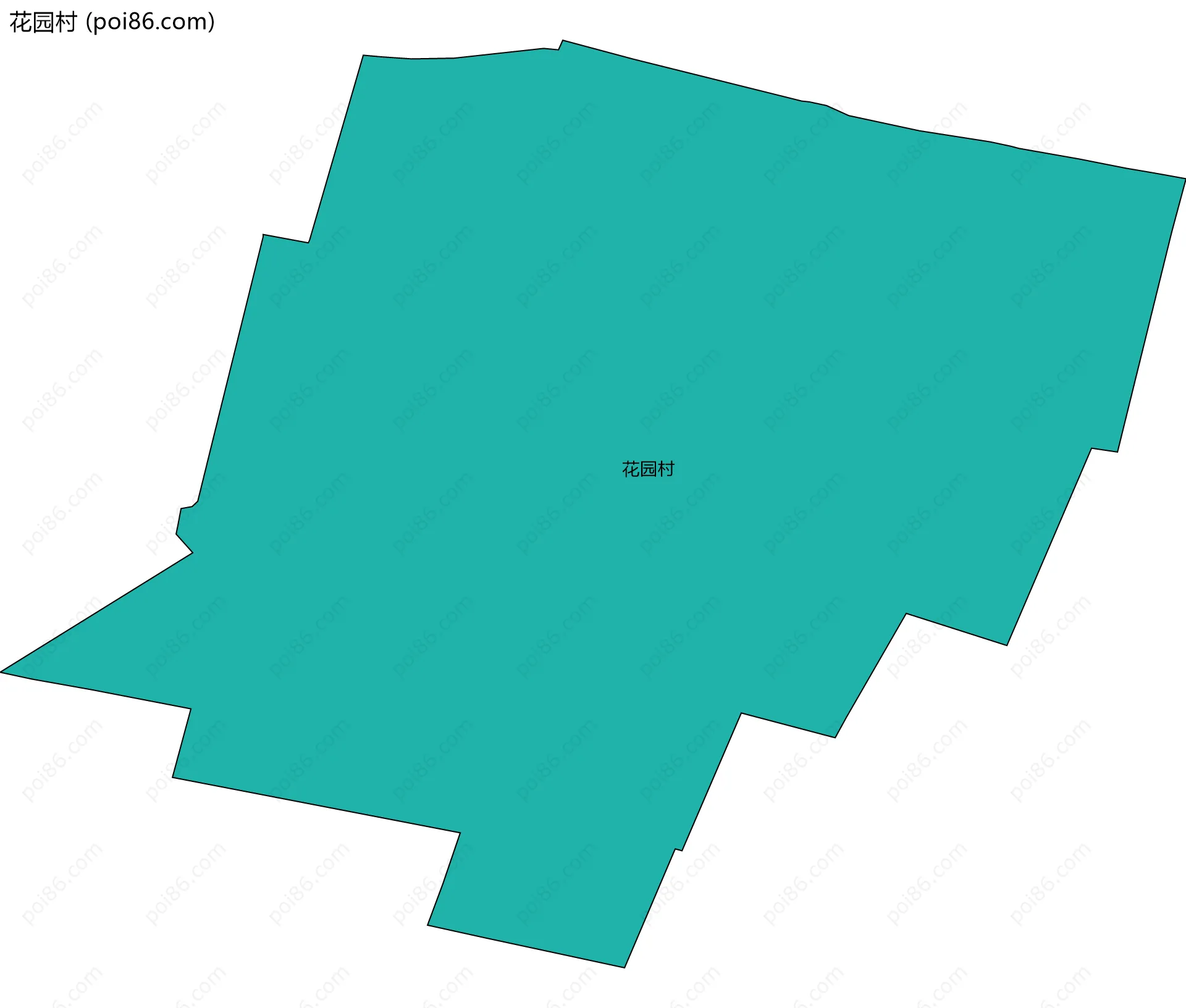 花园村边界地图