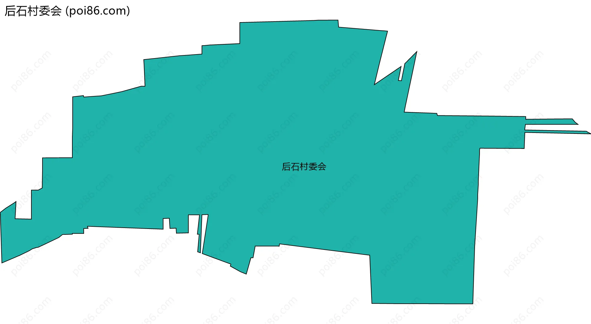 后石村委会边界地图