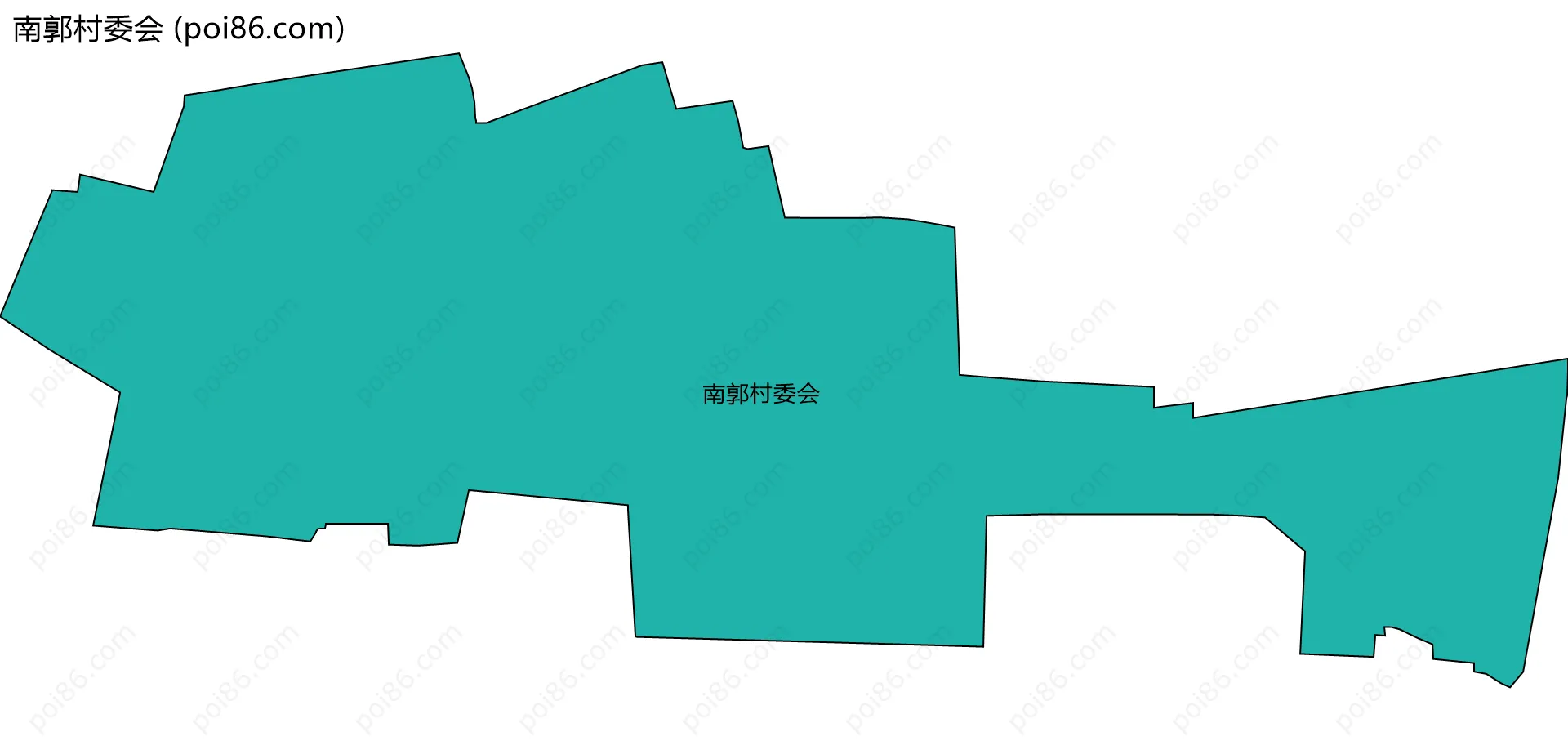 南郭村委会边界地图