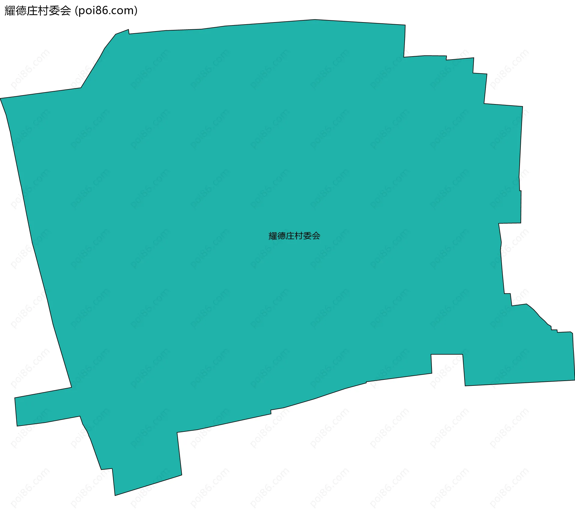 耀德庄村委会边界地图