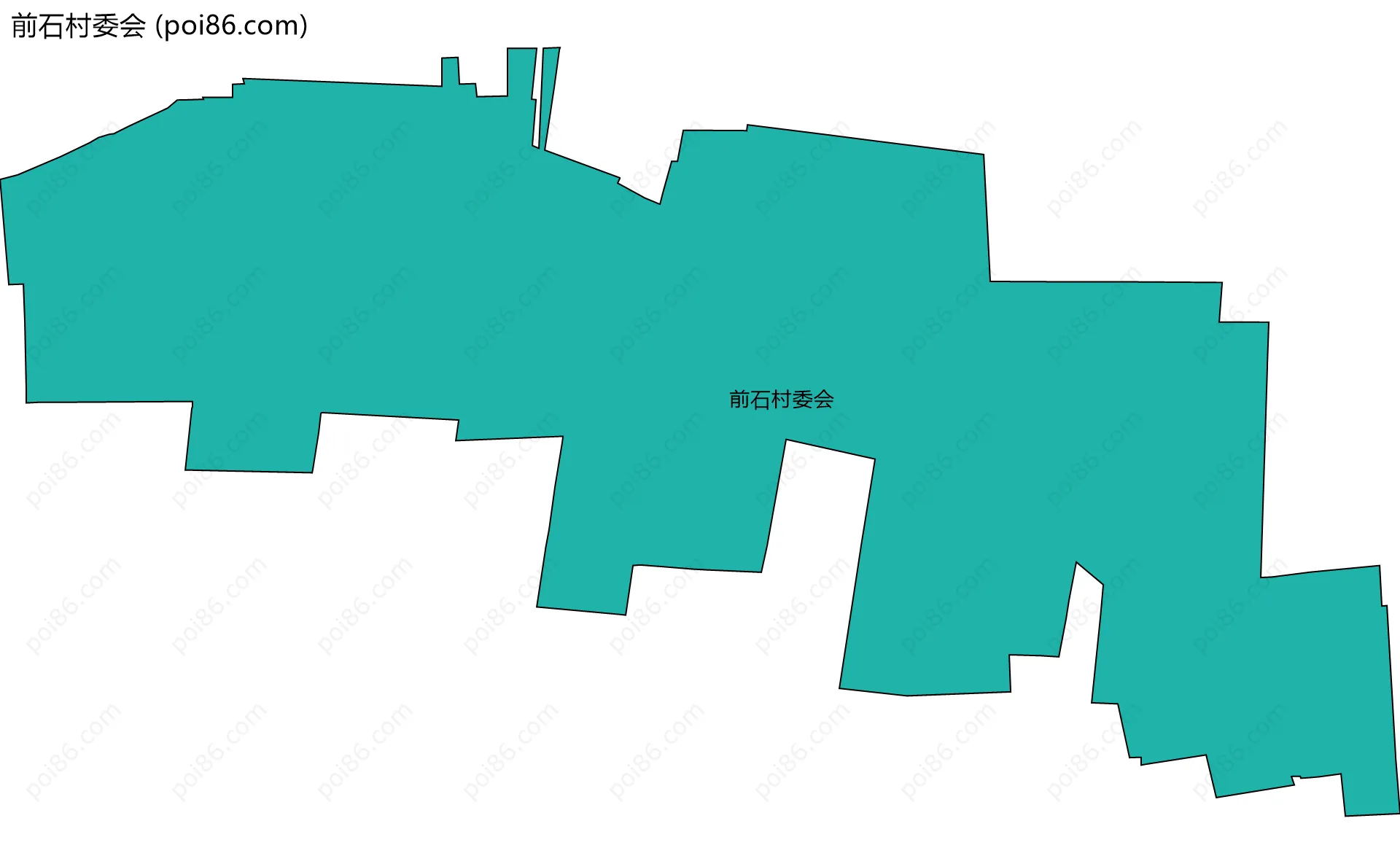 前石村委会边界地图