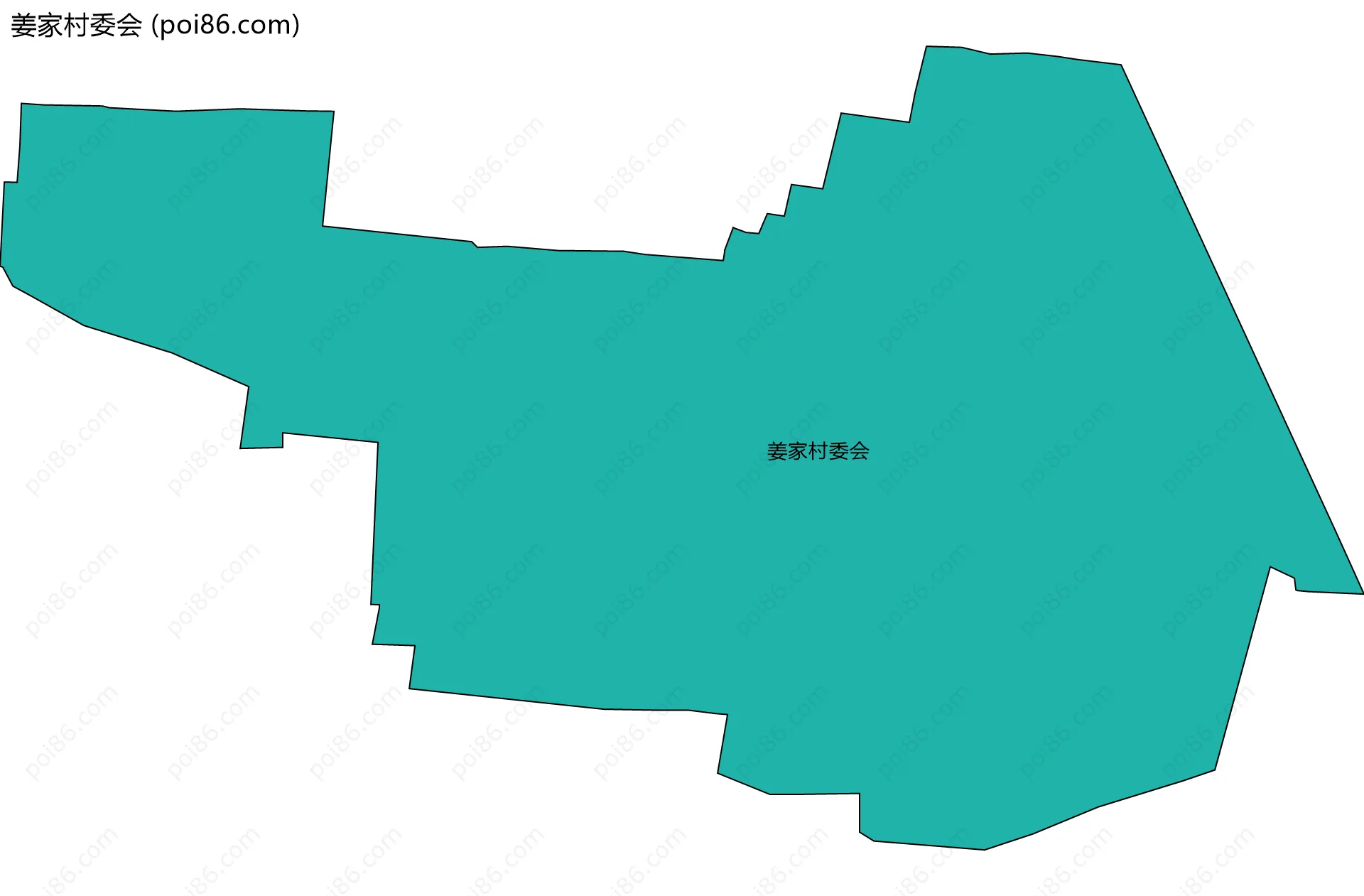 姜家村委会边界地图