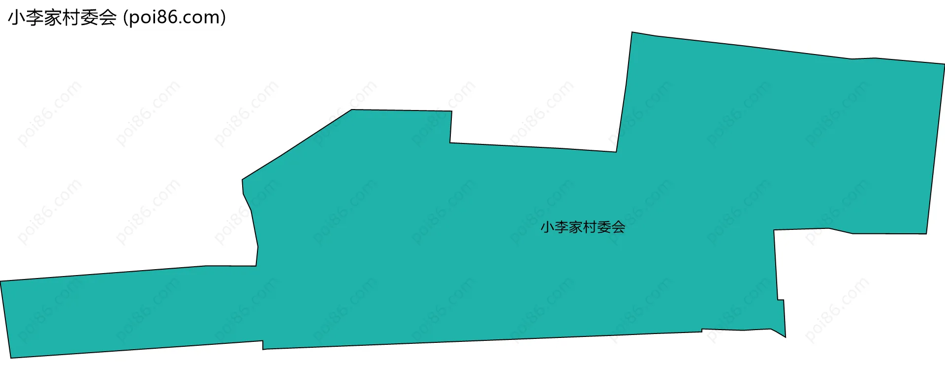 小李家村委会边界地图