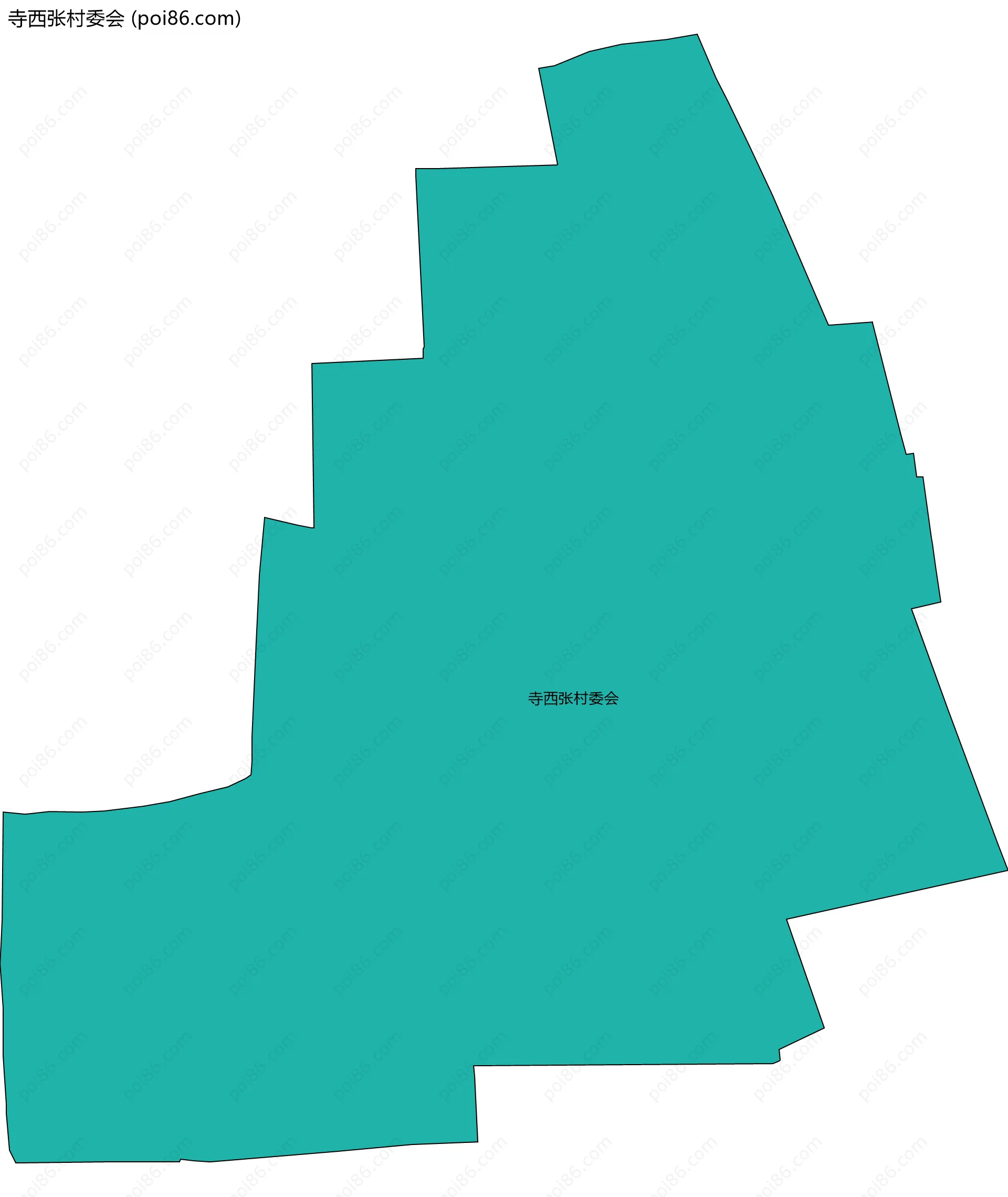 寺西张村委会边界地图