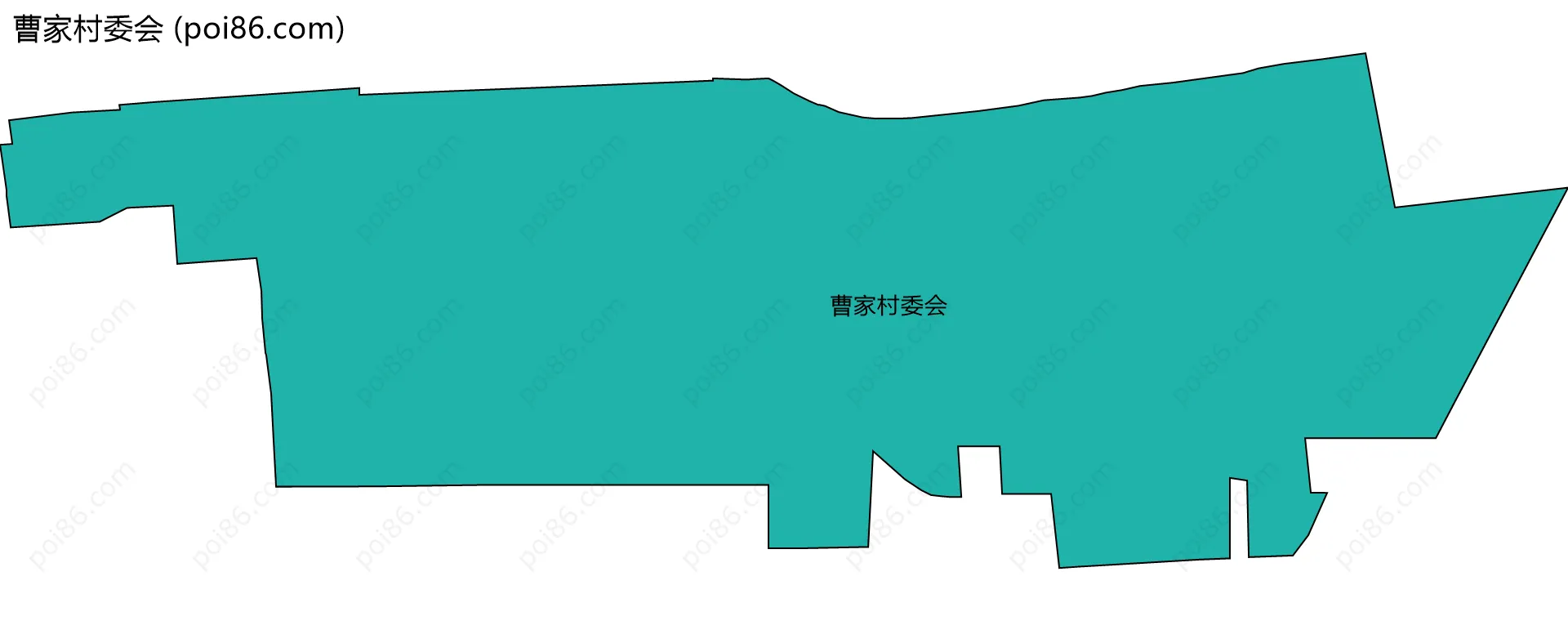 曹家村委会边界地图