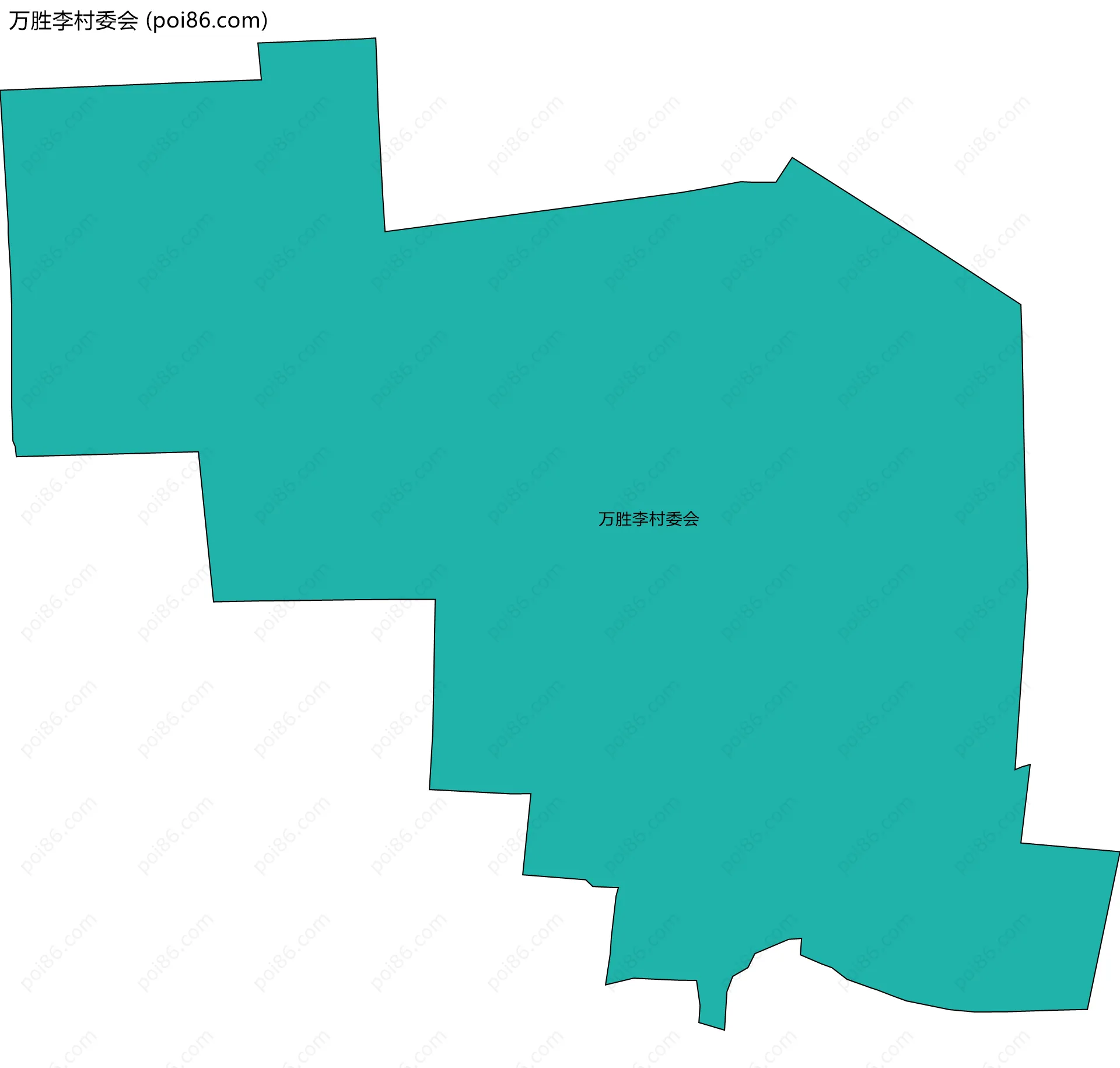 万胜李村委会边界地图