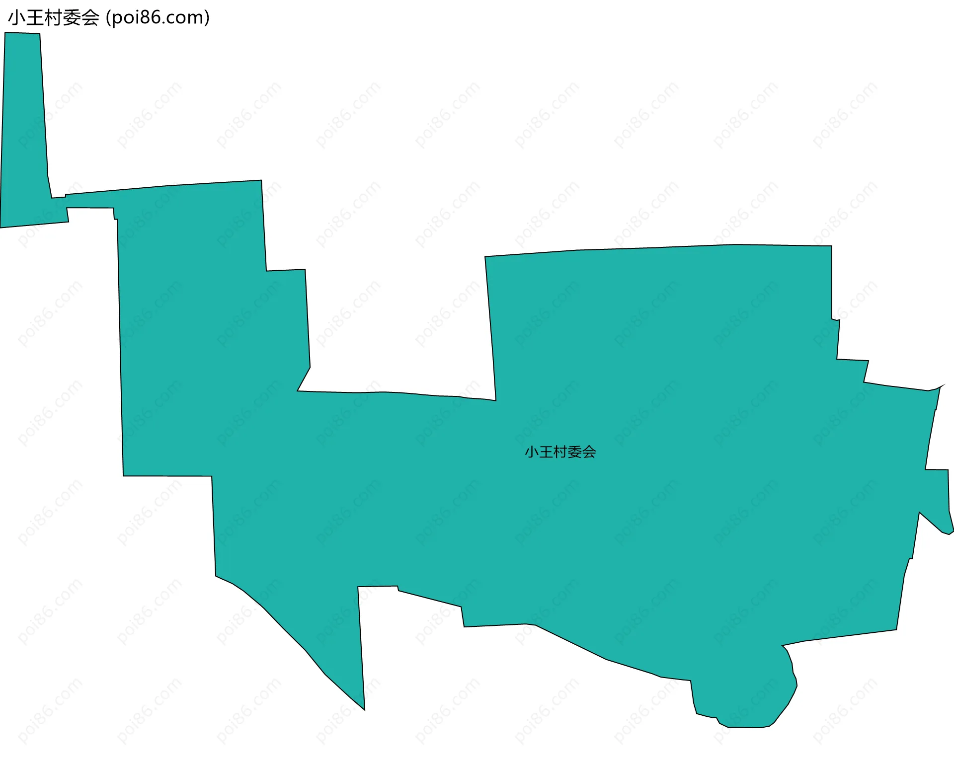 小王村委会边界地图