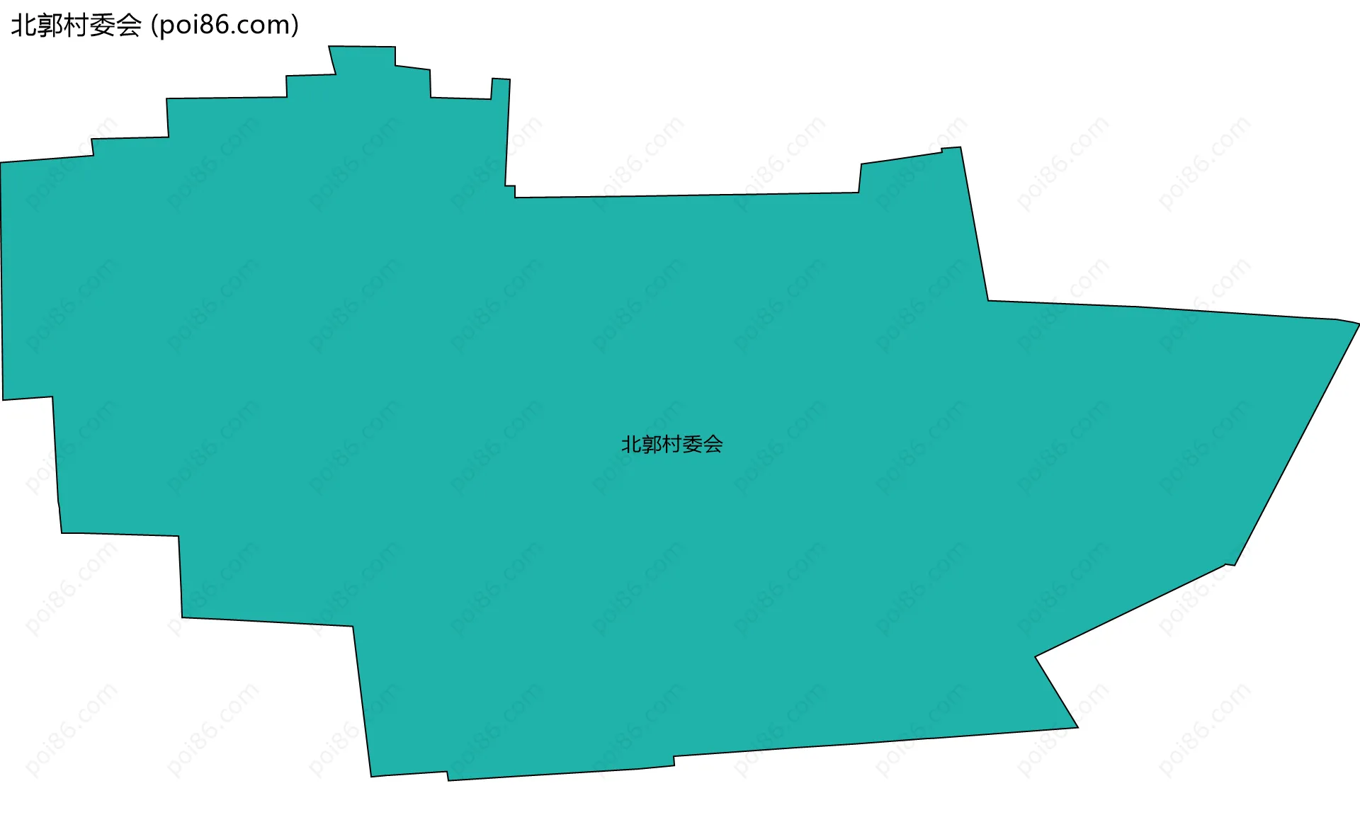 北郭村委会边界地图